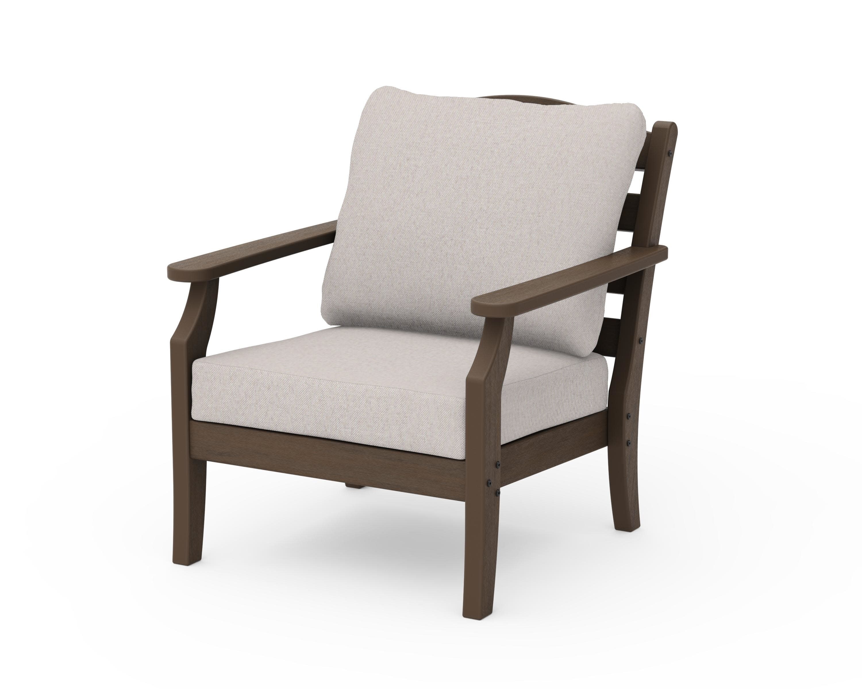 Savannah Deep Seating Chair in Kona / Dune Burlap
