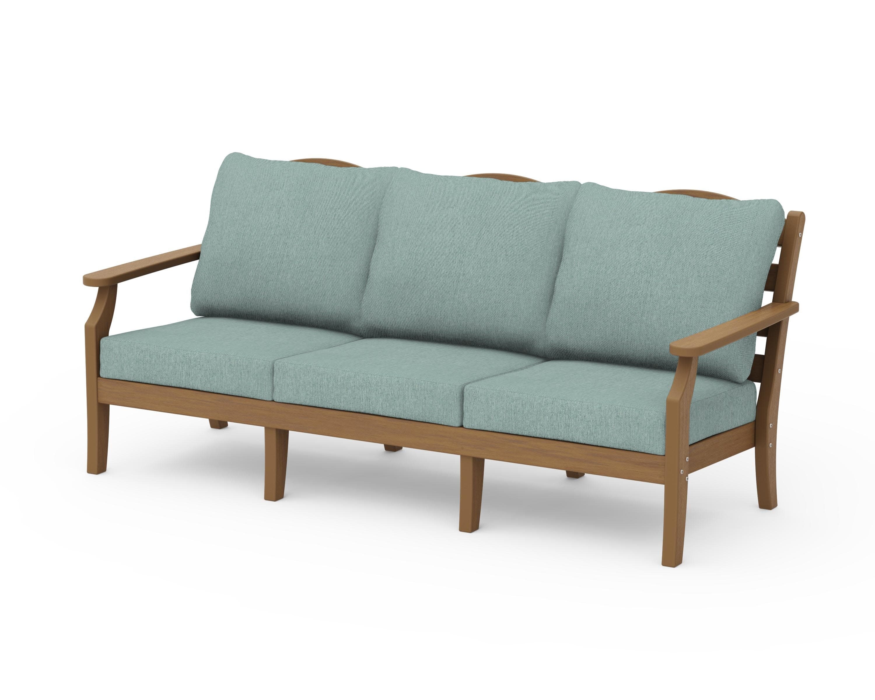 Savannah Deep Seating Sofa in Natural / Glacier Spa