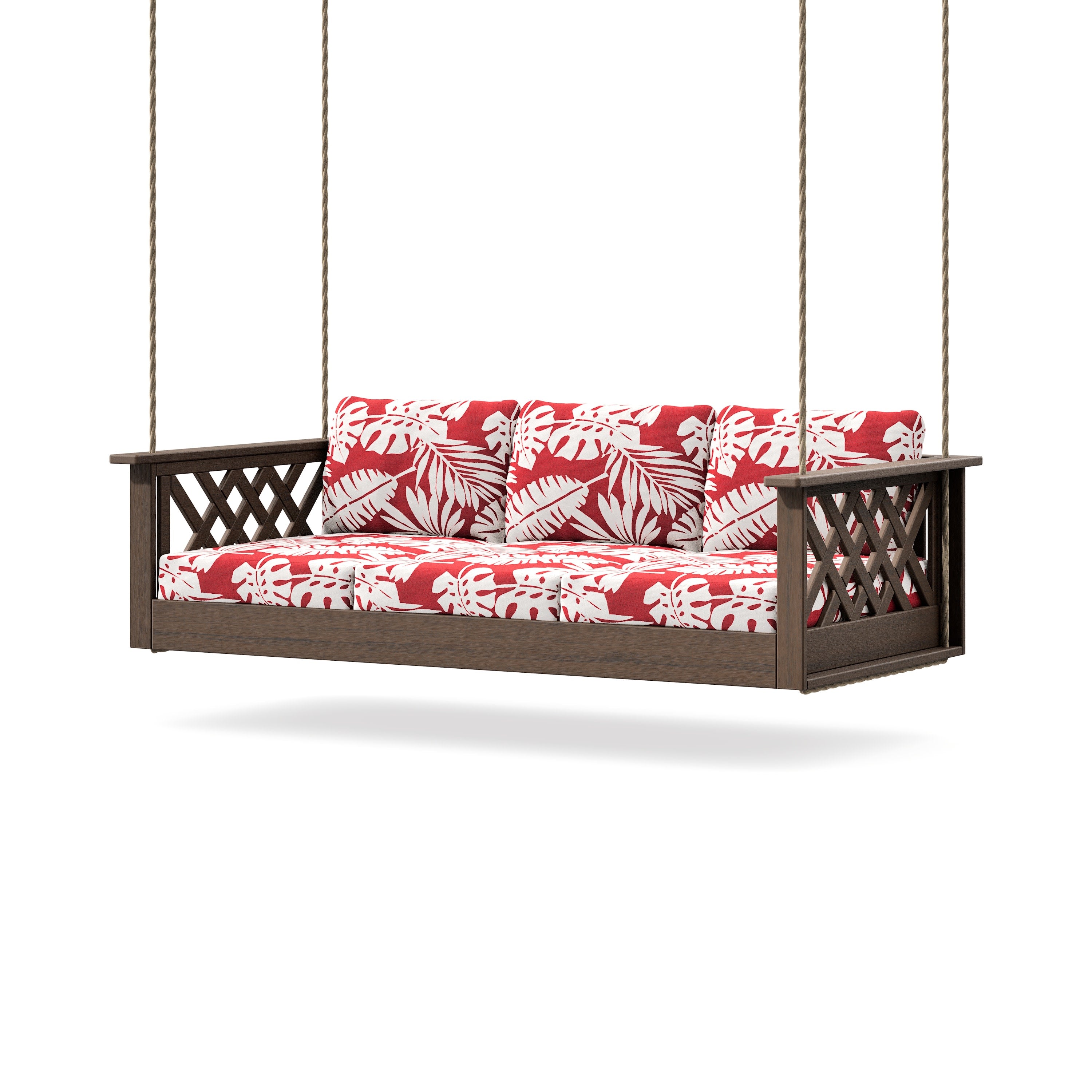 Wovendale Daybed Swing in Kona / Leaf Crimson