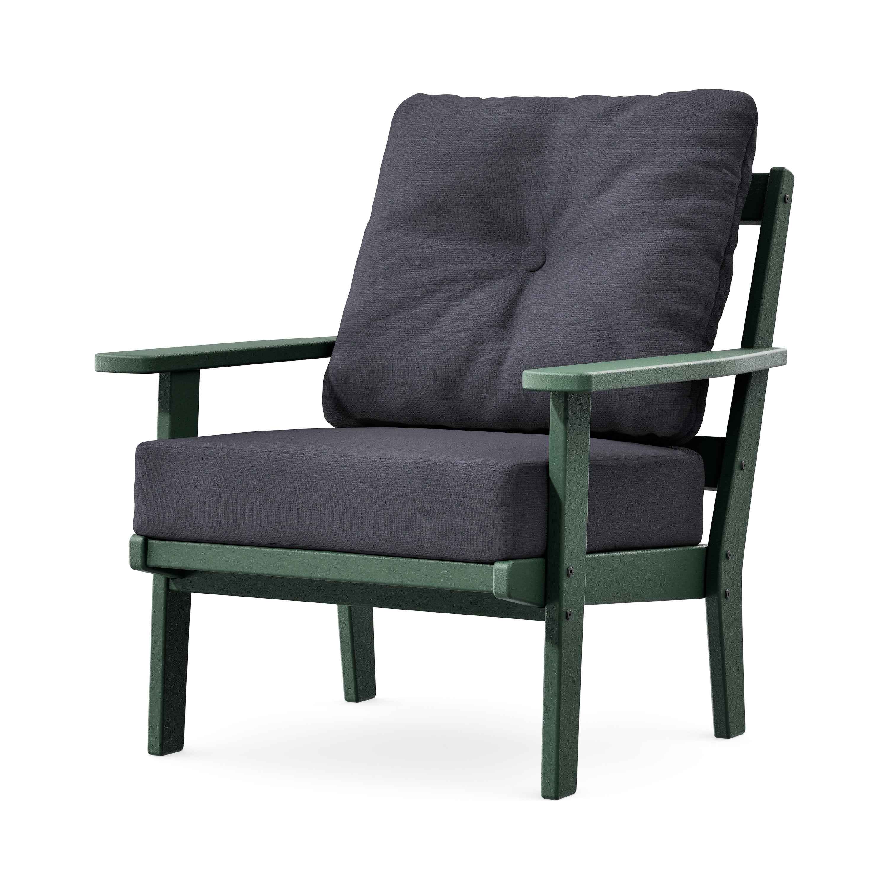 Prairie Deep Seating Chair in Green / Midnight Linen