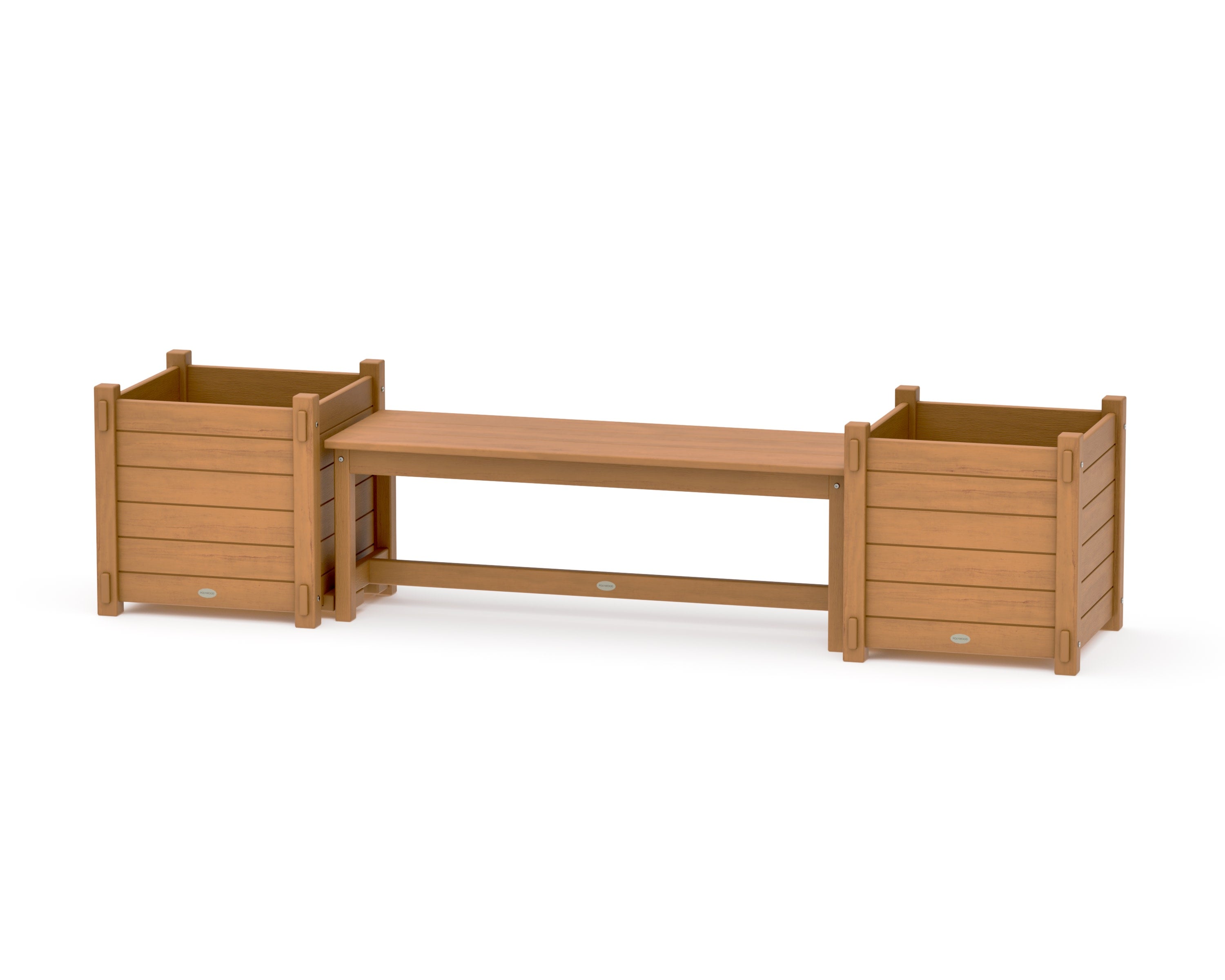 48" Nautical Straight Planter Bench Set - Large in Natural