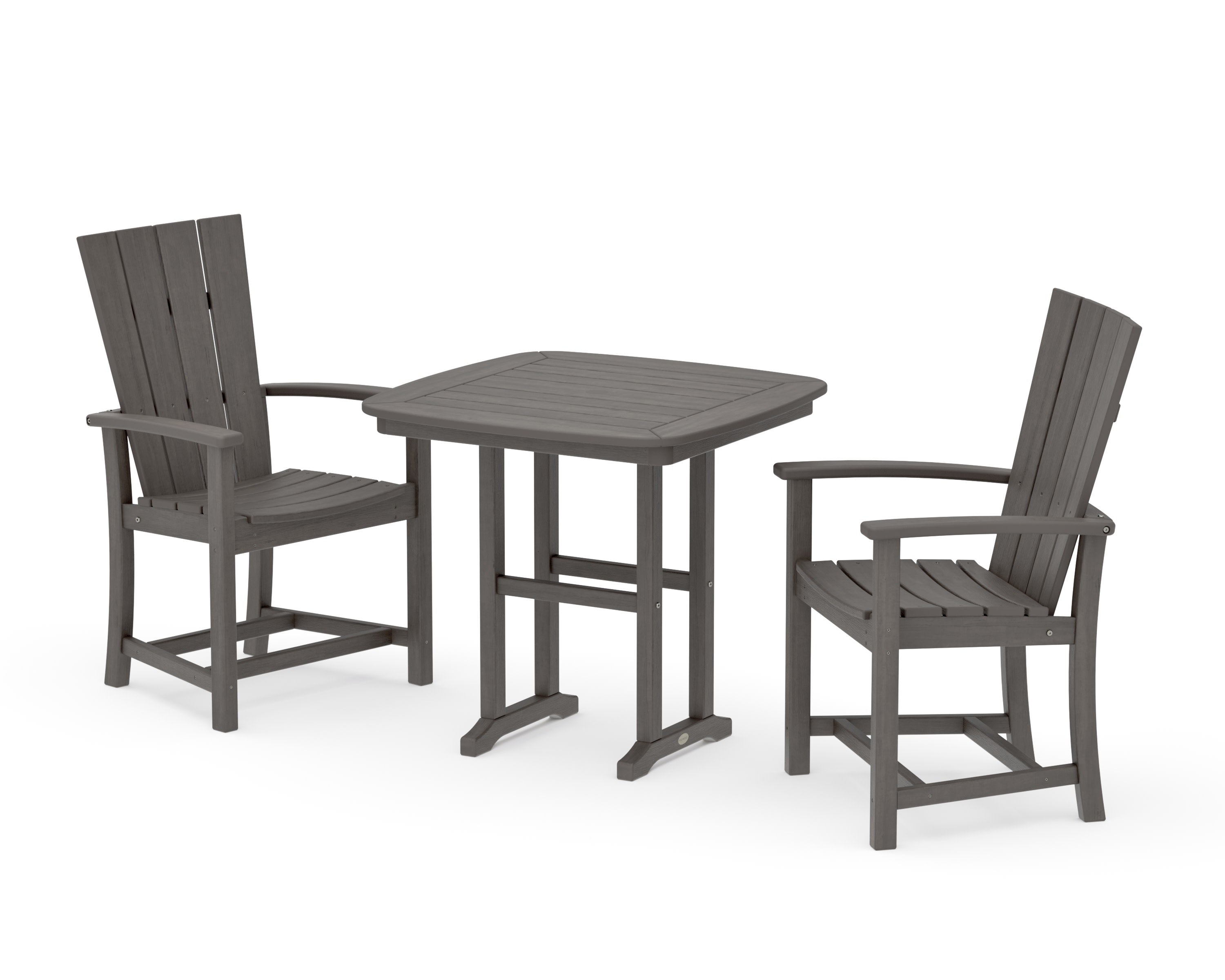 Quattro 3-Piece Dining Set in Driftwood