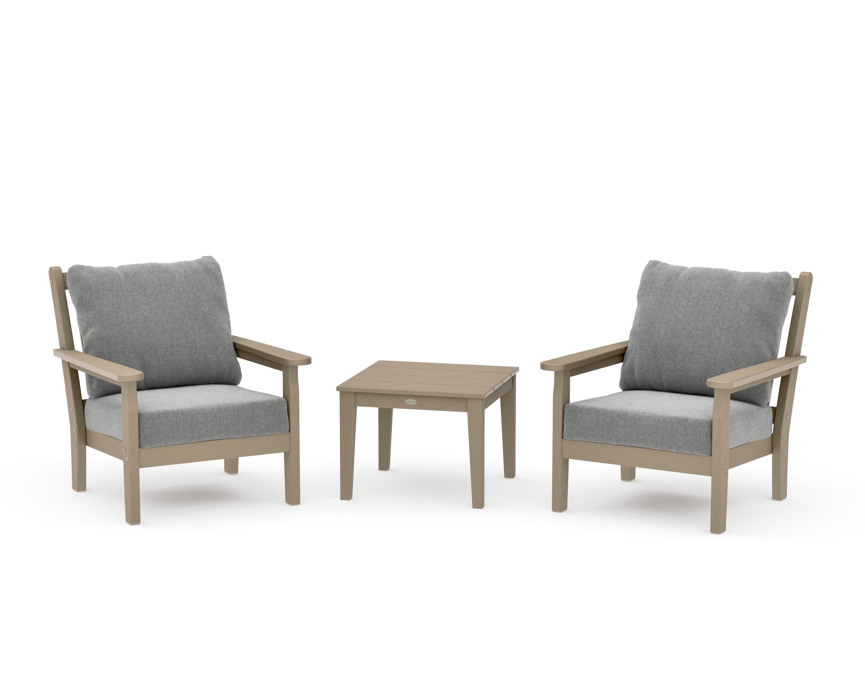 Chippendale 3-Piece Deep Seating Set in Vintage Sahara / Grey Mist