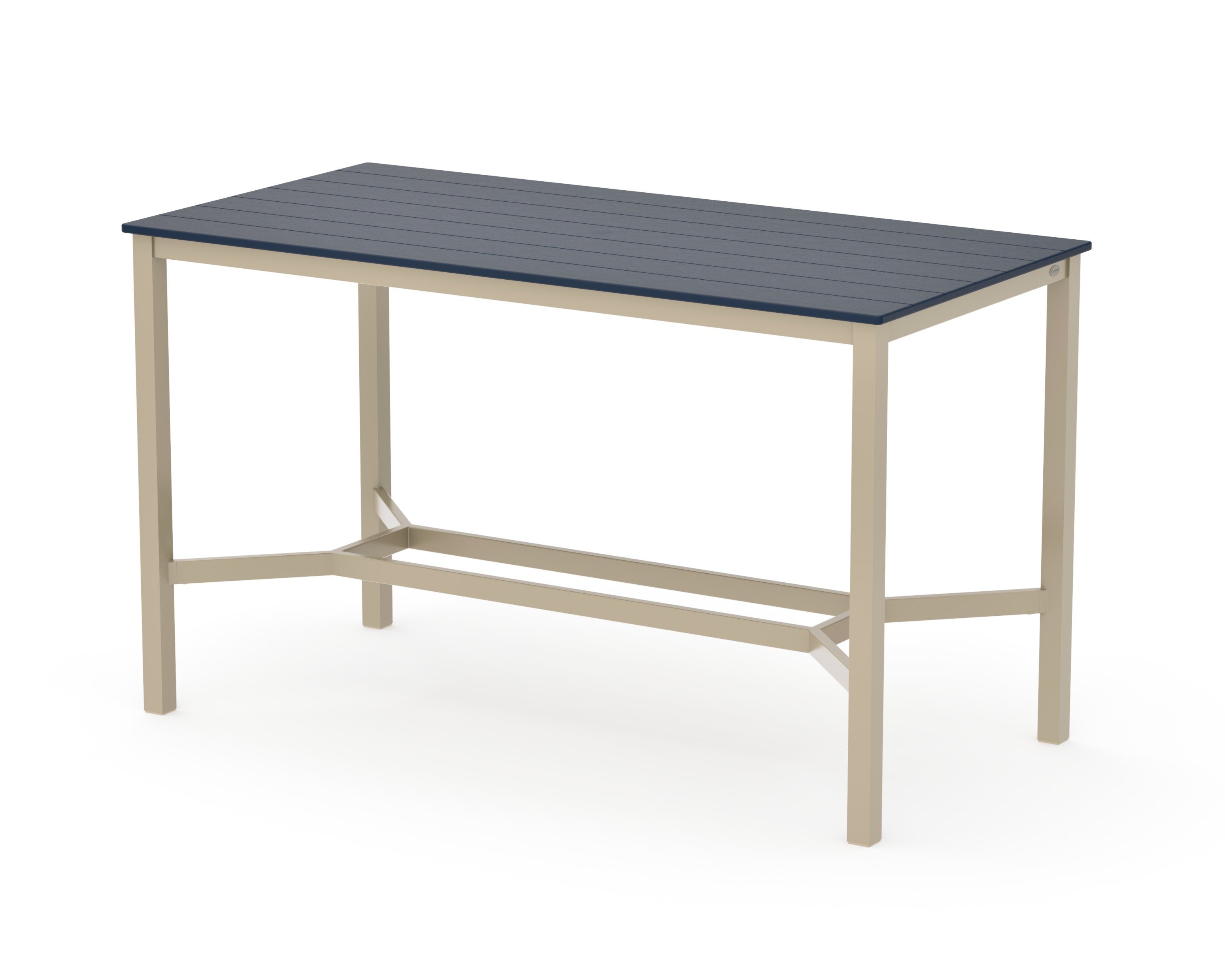 Main Street 36 x 72 Bar Table in Sand / Navy