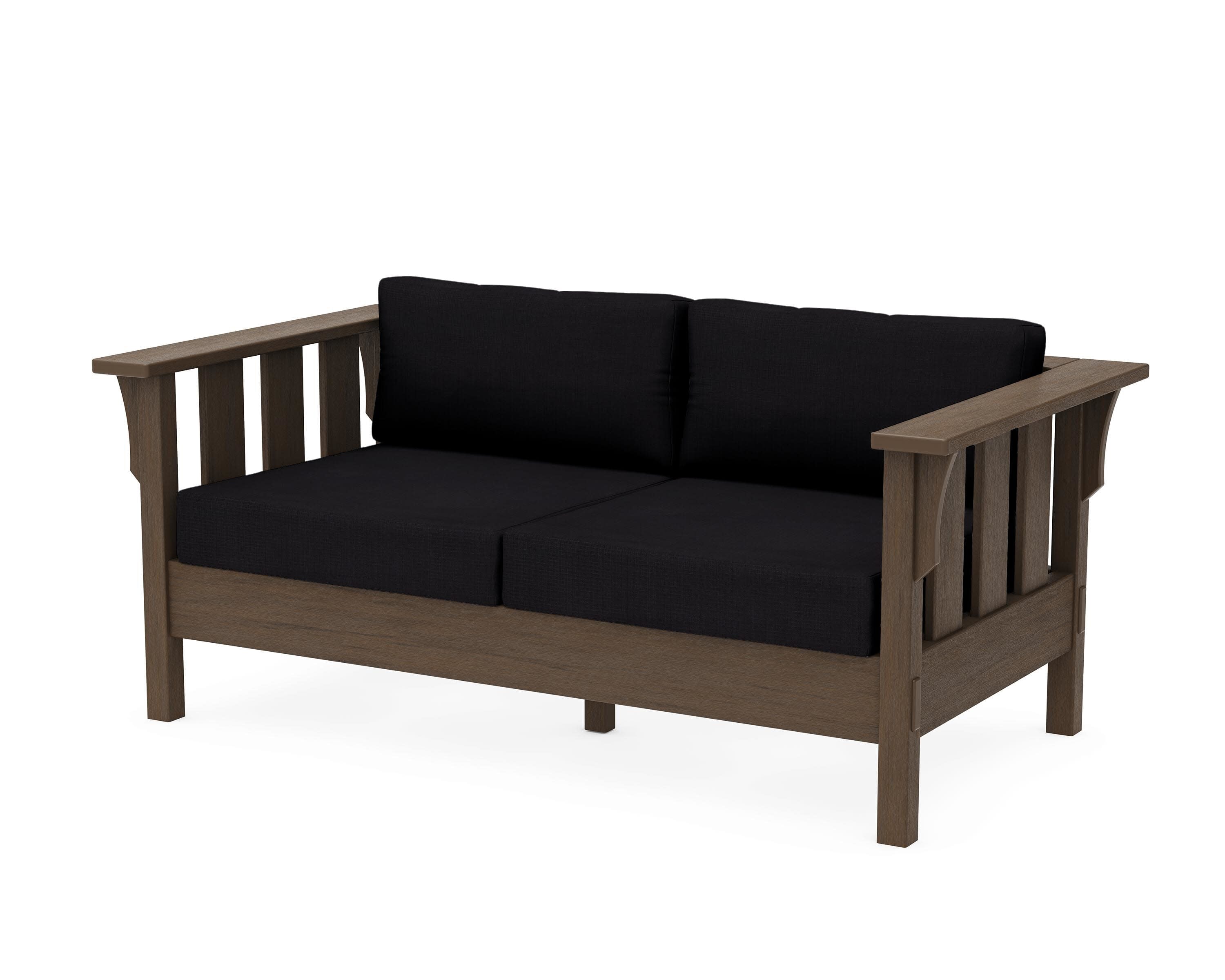 Acadia Deep Seating Loveseat in Kona / Midnight Linen