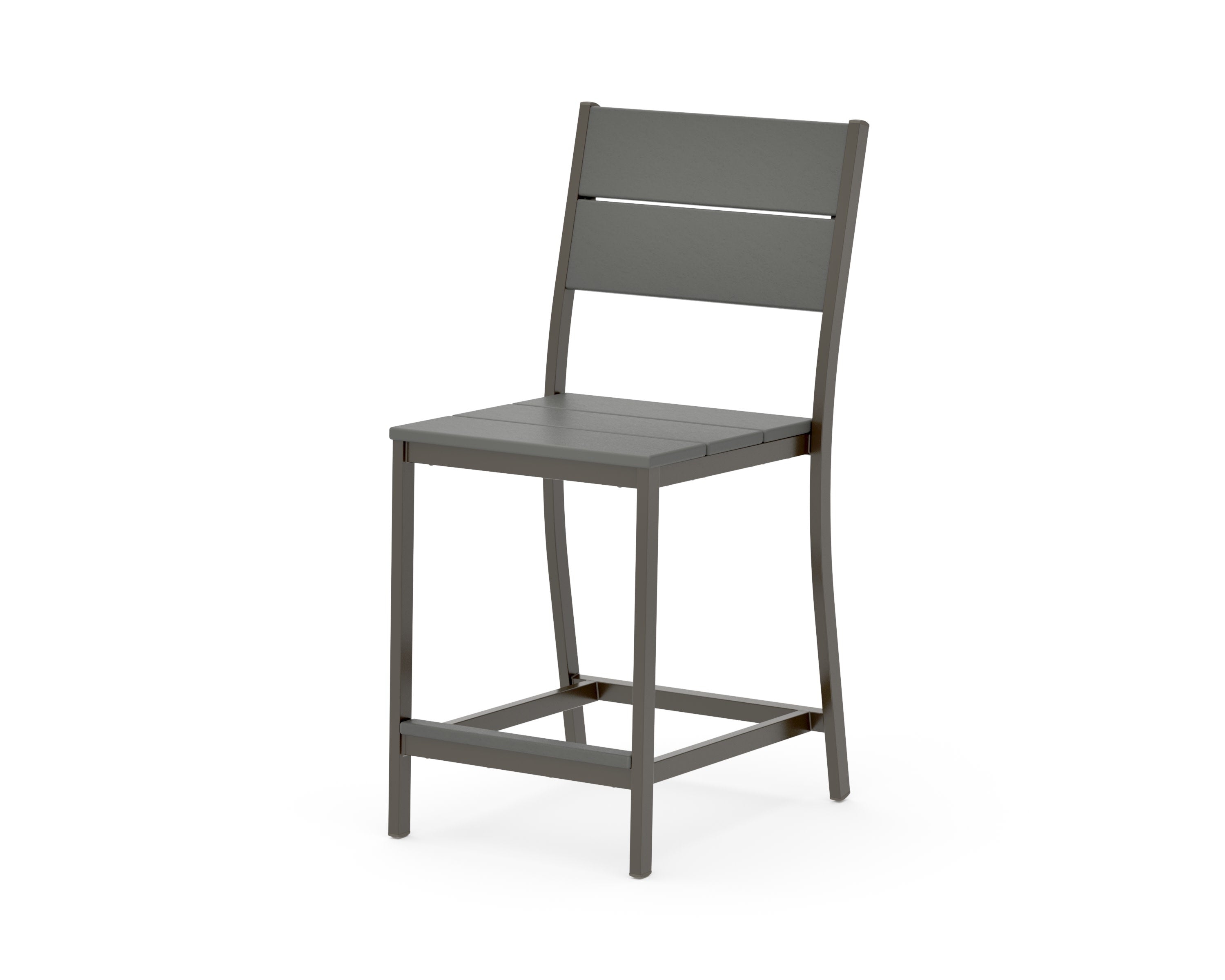 Main Street Counter Side Chair in Bronze / Slate Grey