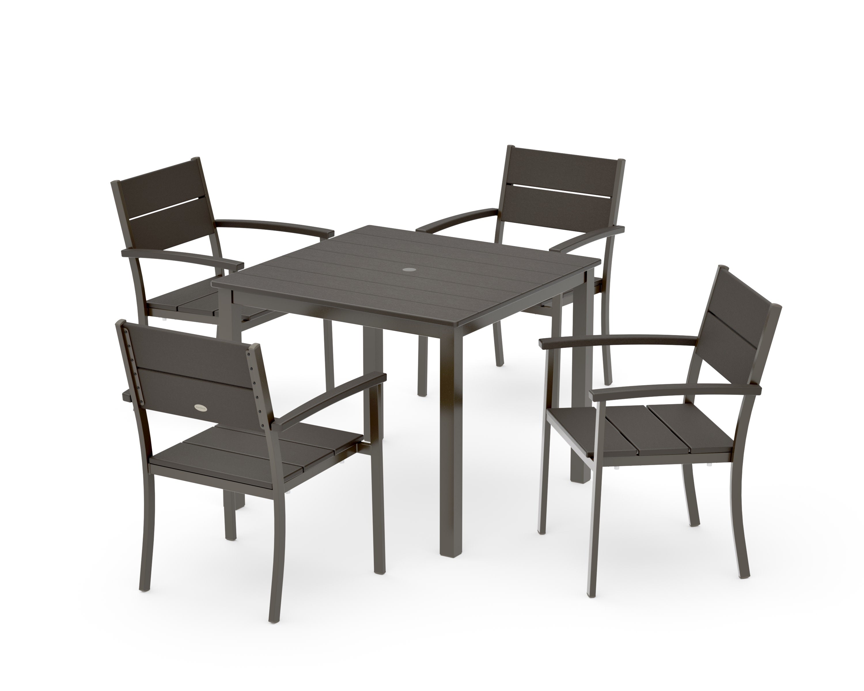 Main Street 5-Piece Dining Set in Bronze / Vintage Coffee