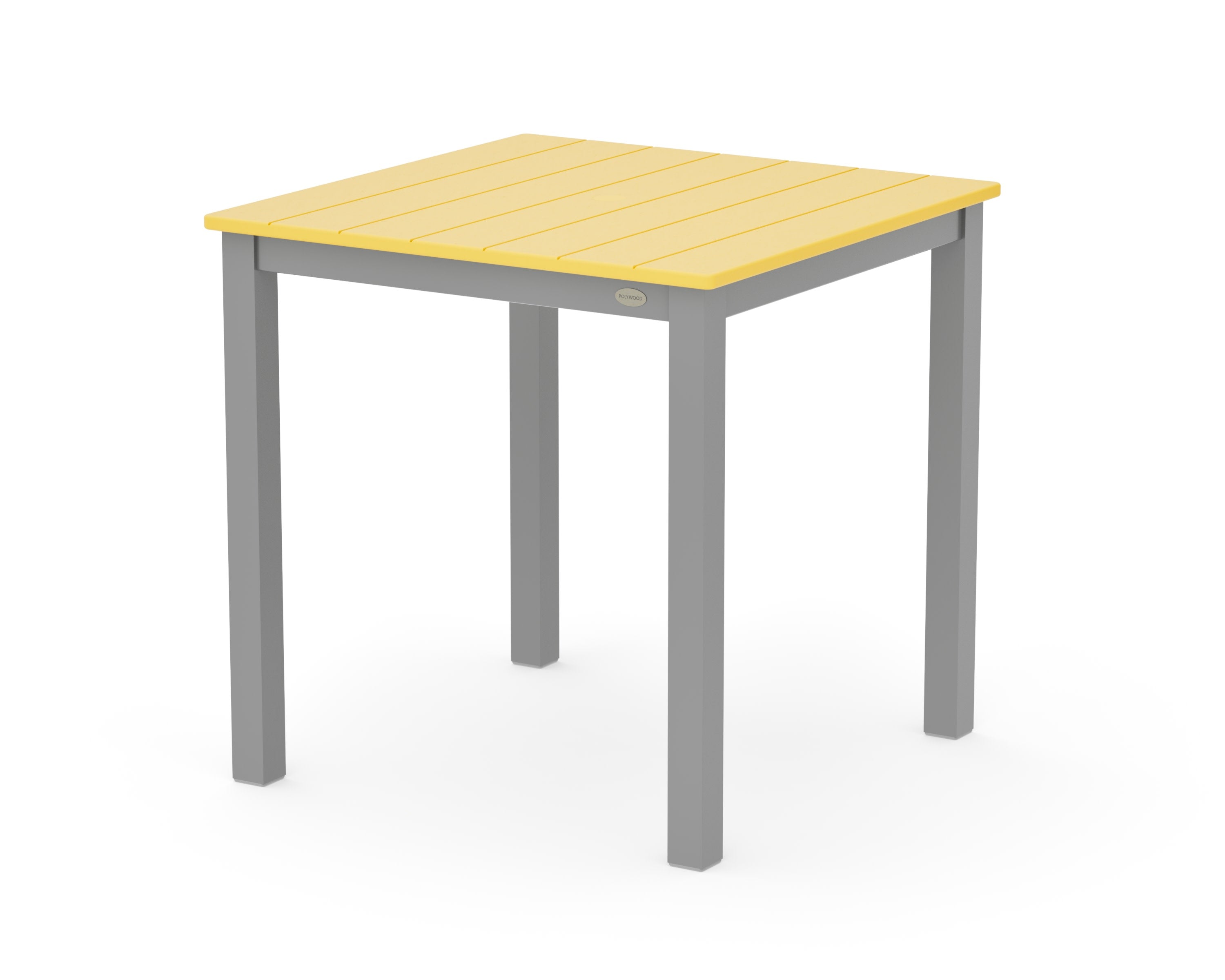 Main Street 30 x 30 Dining Table in Silver / Lemon