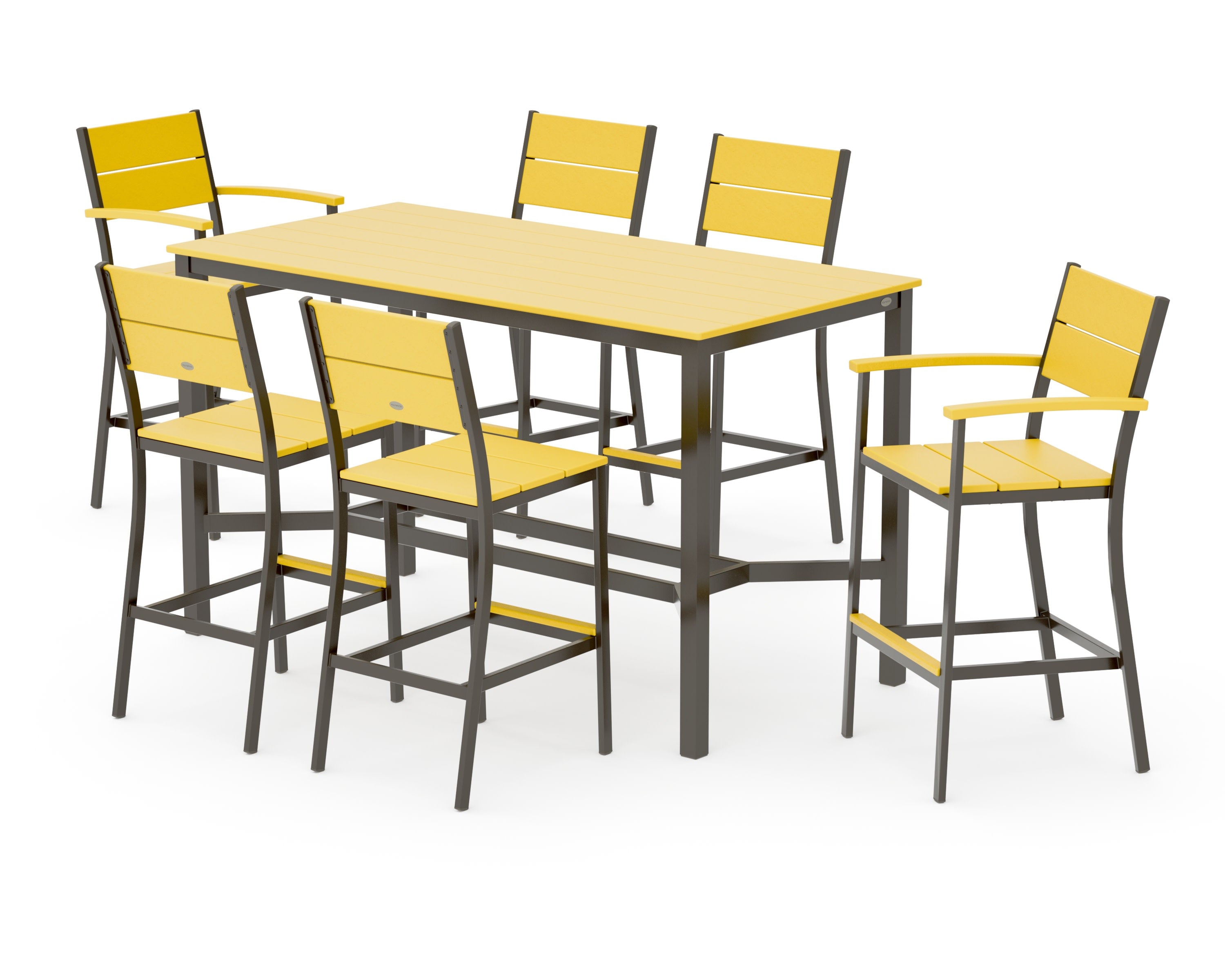 Main Street 7-Piece Bar Set in Bronze / Lemon