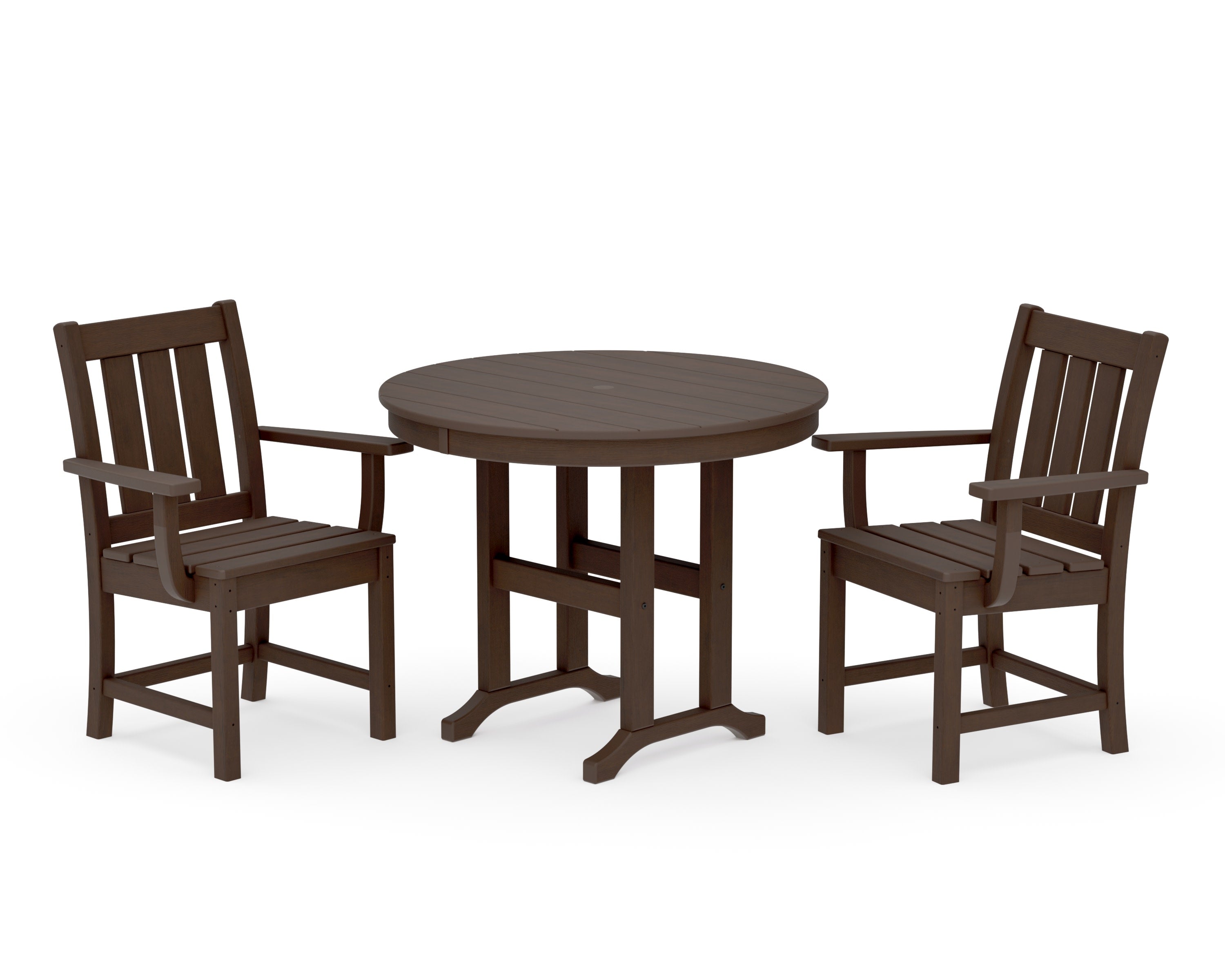 Oxford 3-Piece Farmhouse Dining Set in Kona