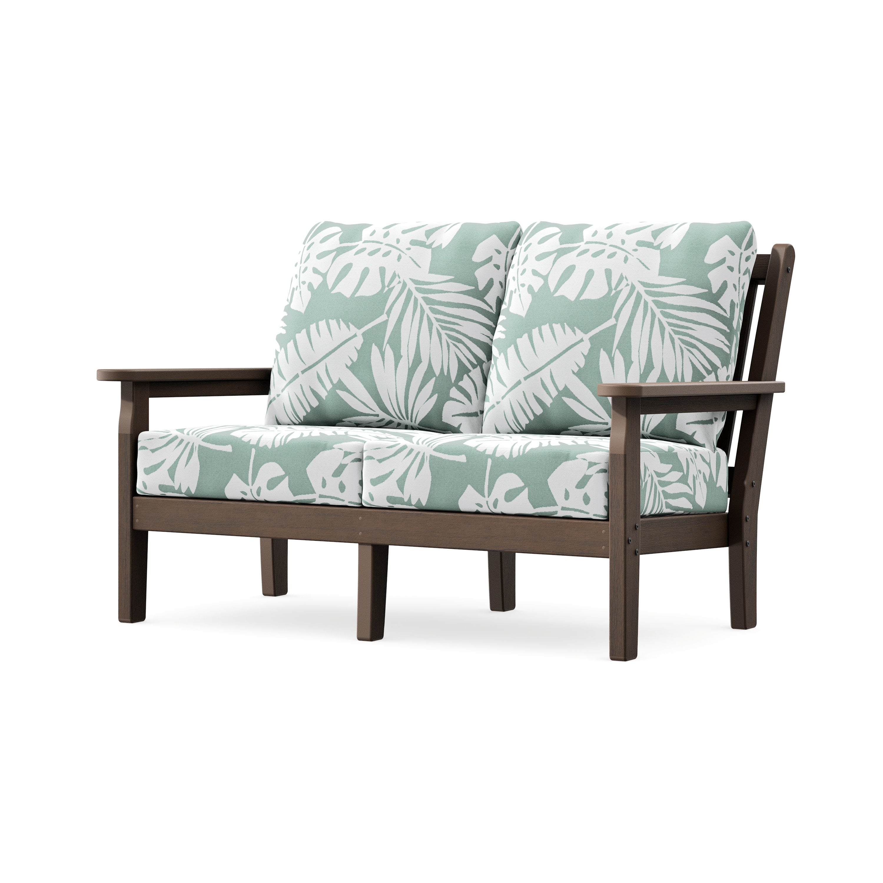 Chippendale Deep Seating Loveseat in Kona / Leaf Glacier Spa