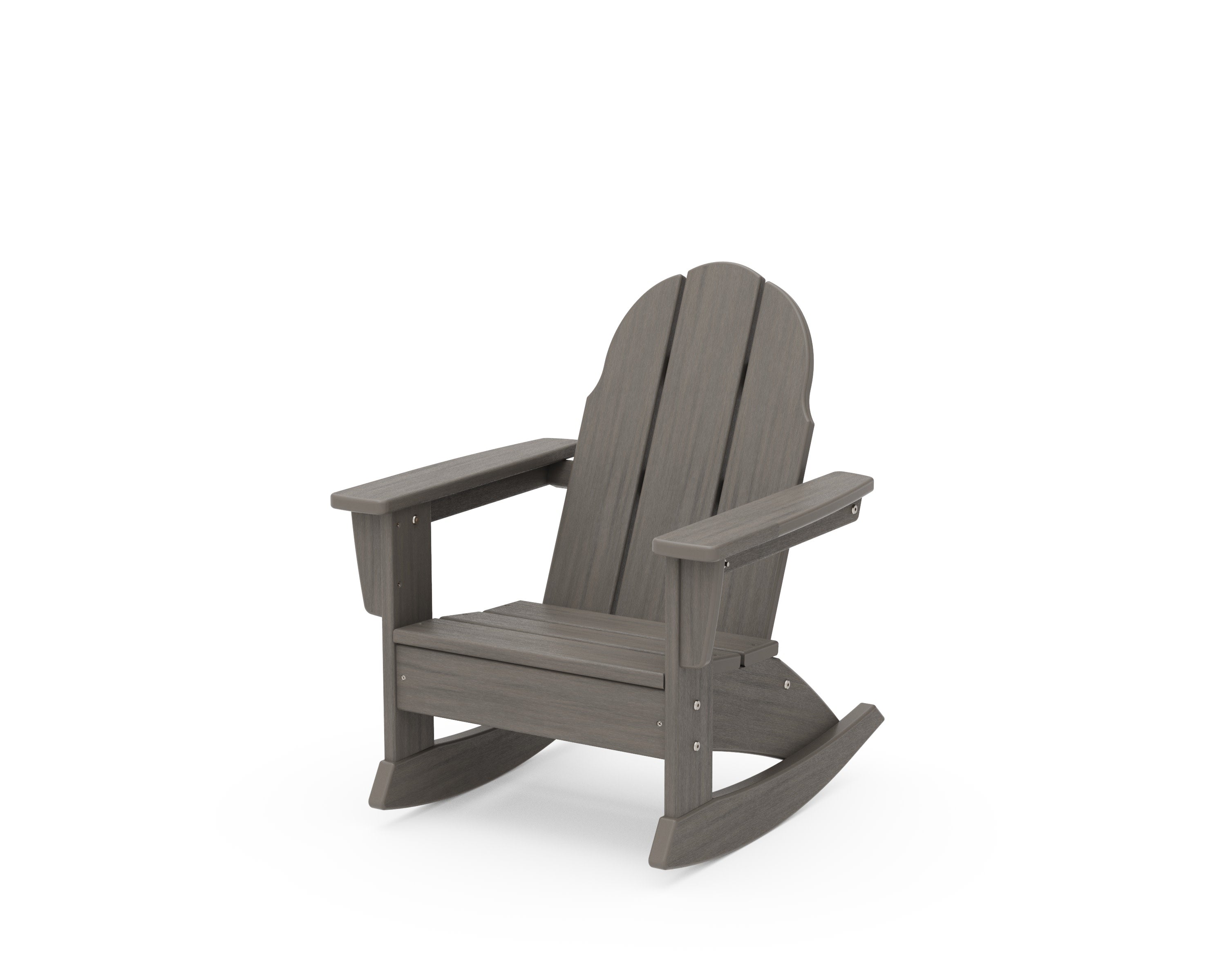 Kids Vineyard Adirondack Rocking Chair in Driftwood