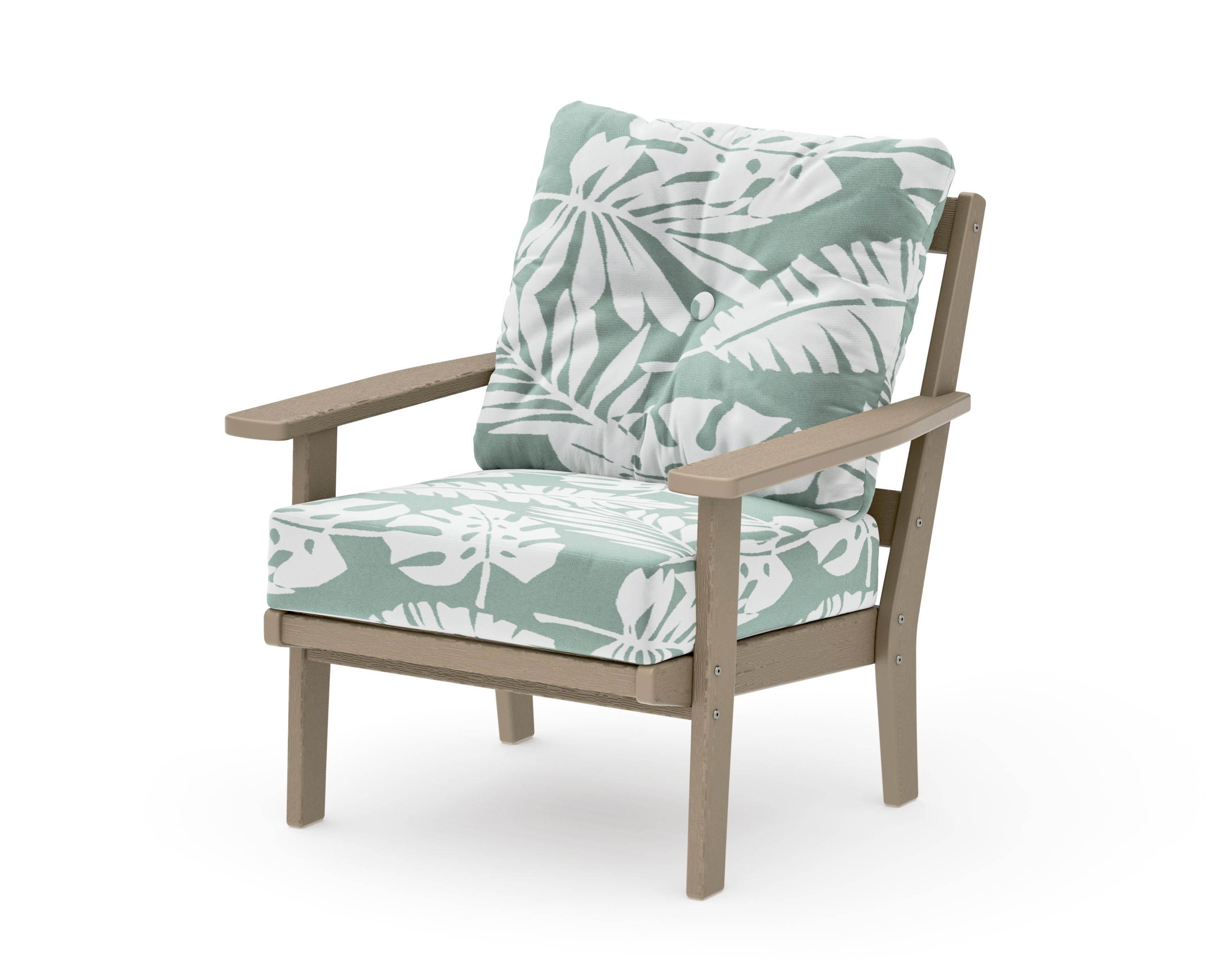 Prairie Deep Seating Chair in Vintage Sahara / Leaf Glacier Spa
