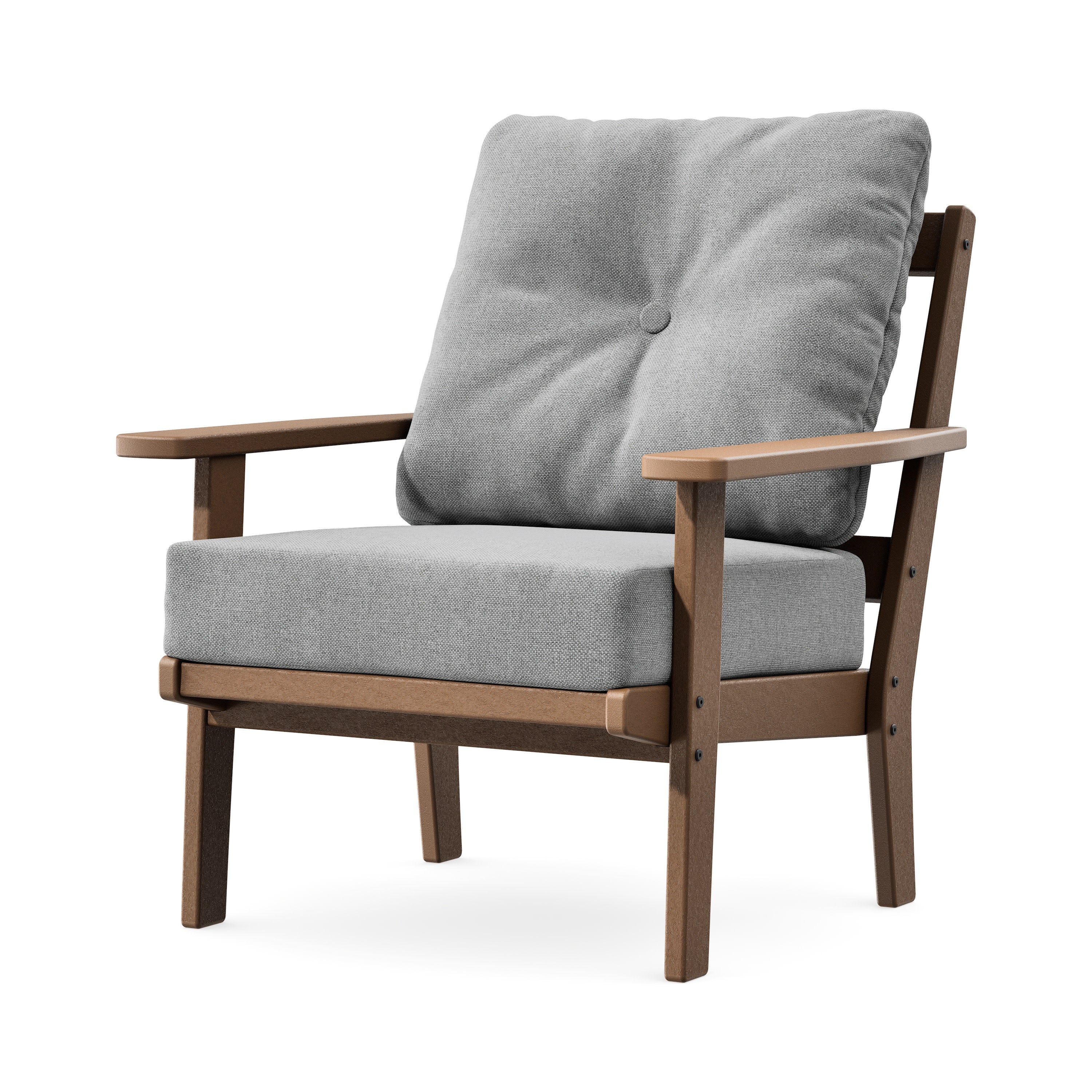 Prairie Deep Seating Chair in Teak / Grey Mist