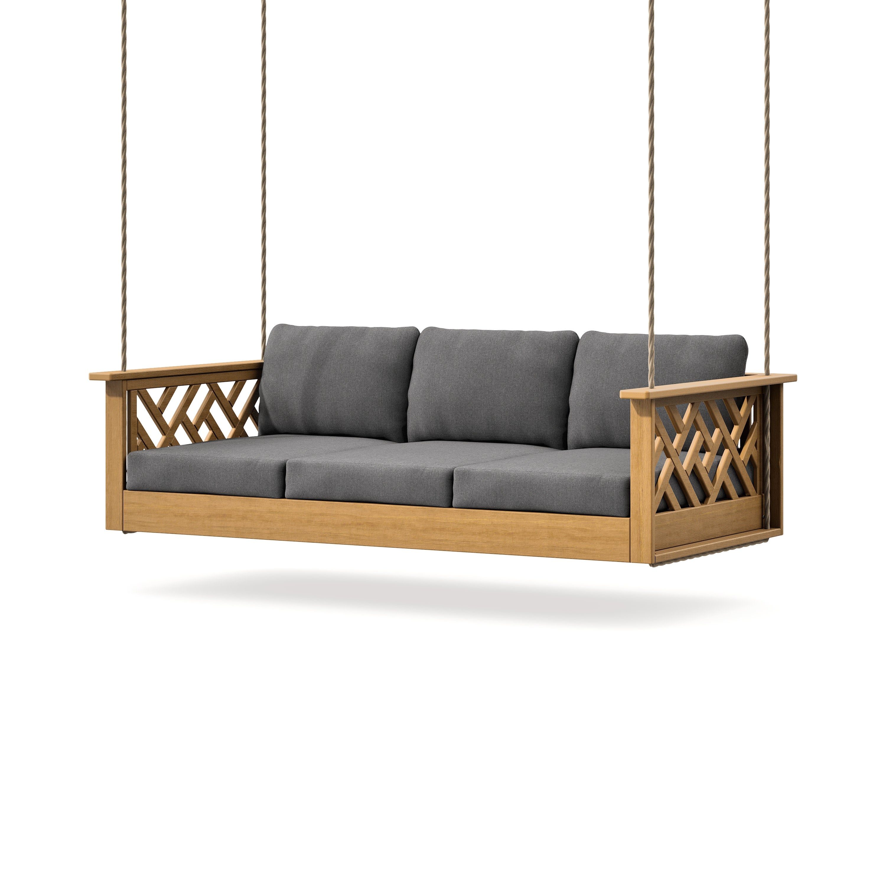 Chippendale Daybed Swing in Natural / Ash Charcoal