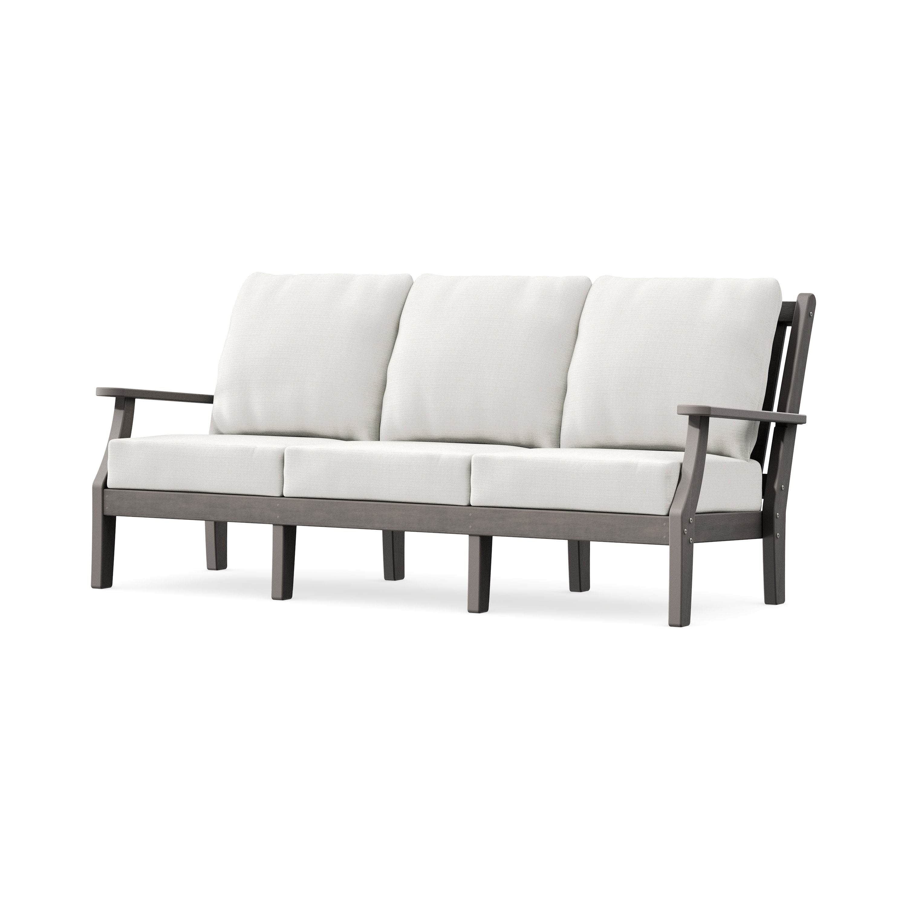 Wovendale Deep Seating Sofa in Driftwood / Natural Linen
