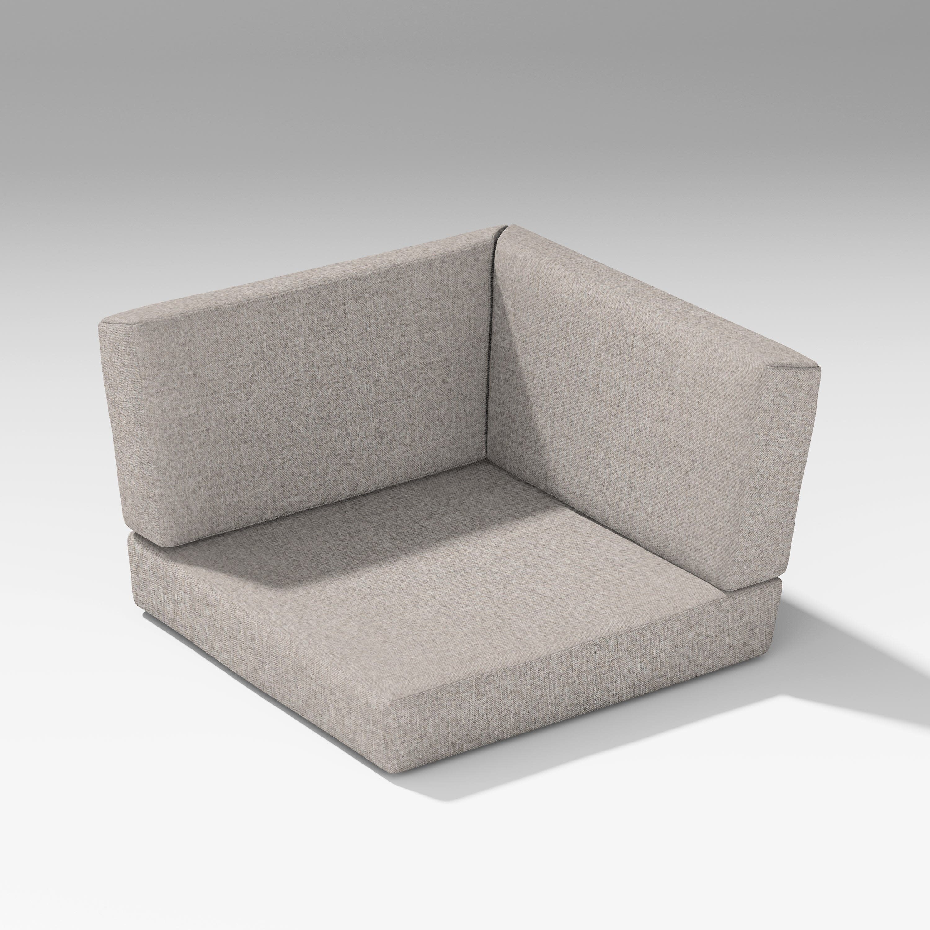 Latitude Corner Seat Cushion in Weathered Tweed