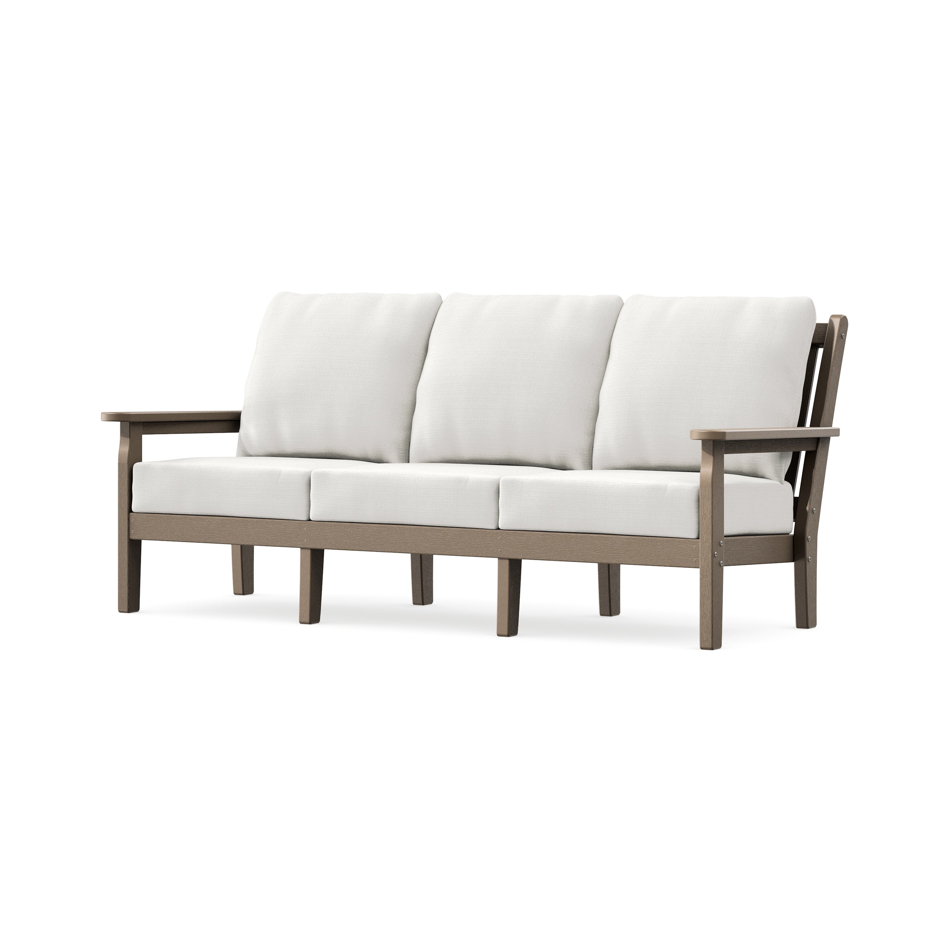 Chippendale Deep Seating Sofa in Vintage Sahara / Natural Linen