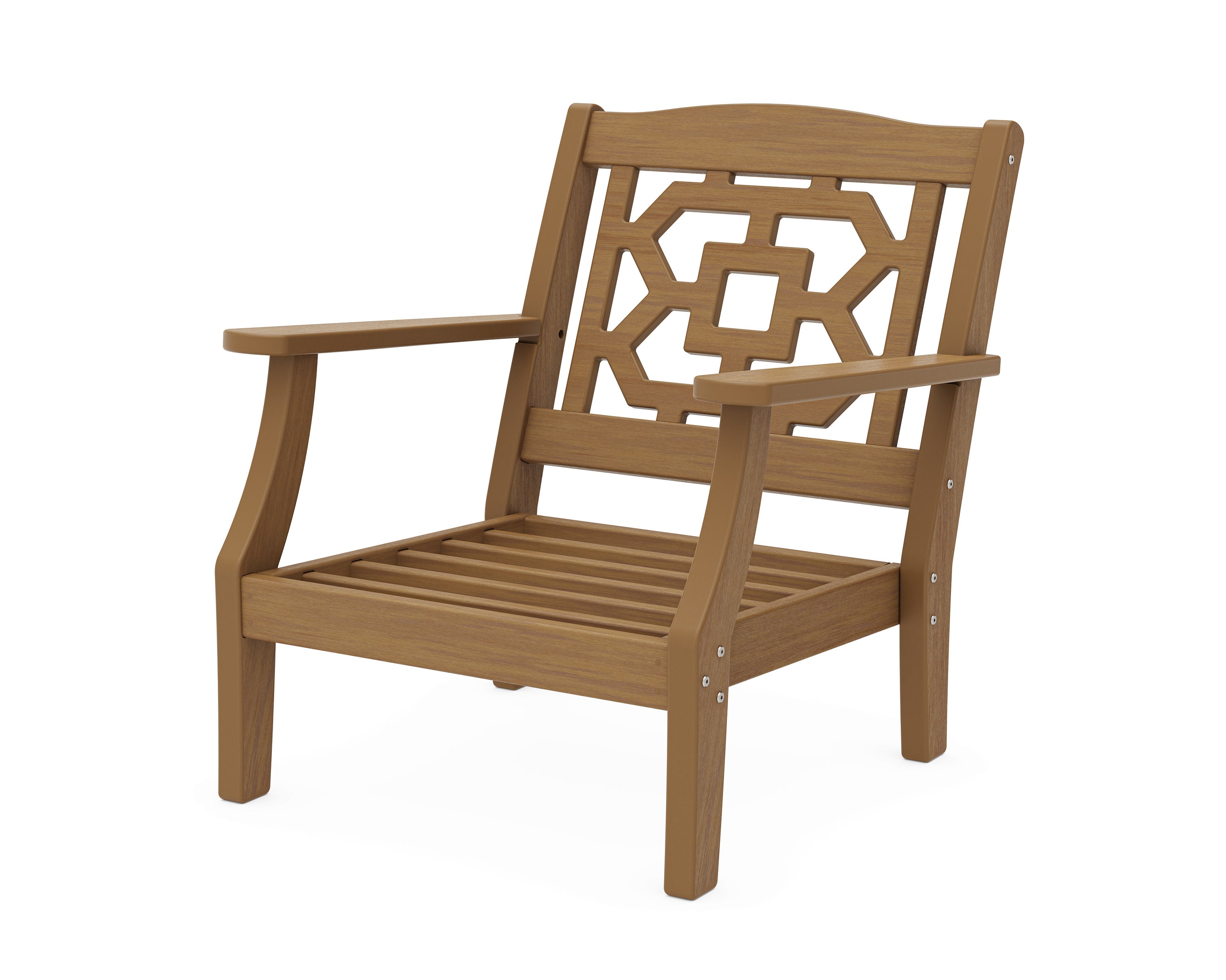 Chinoiserie Deep Seating Chair Frame in Natural
