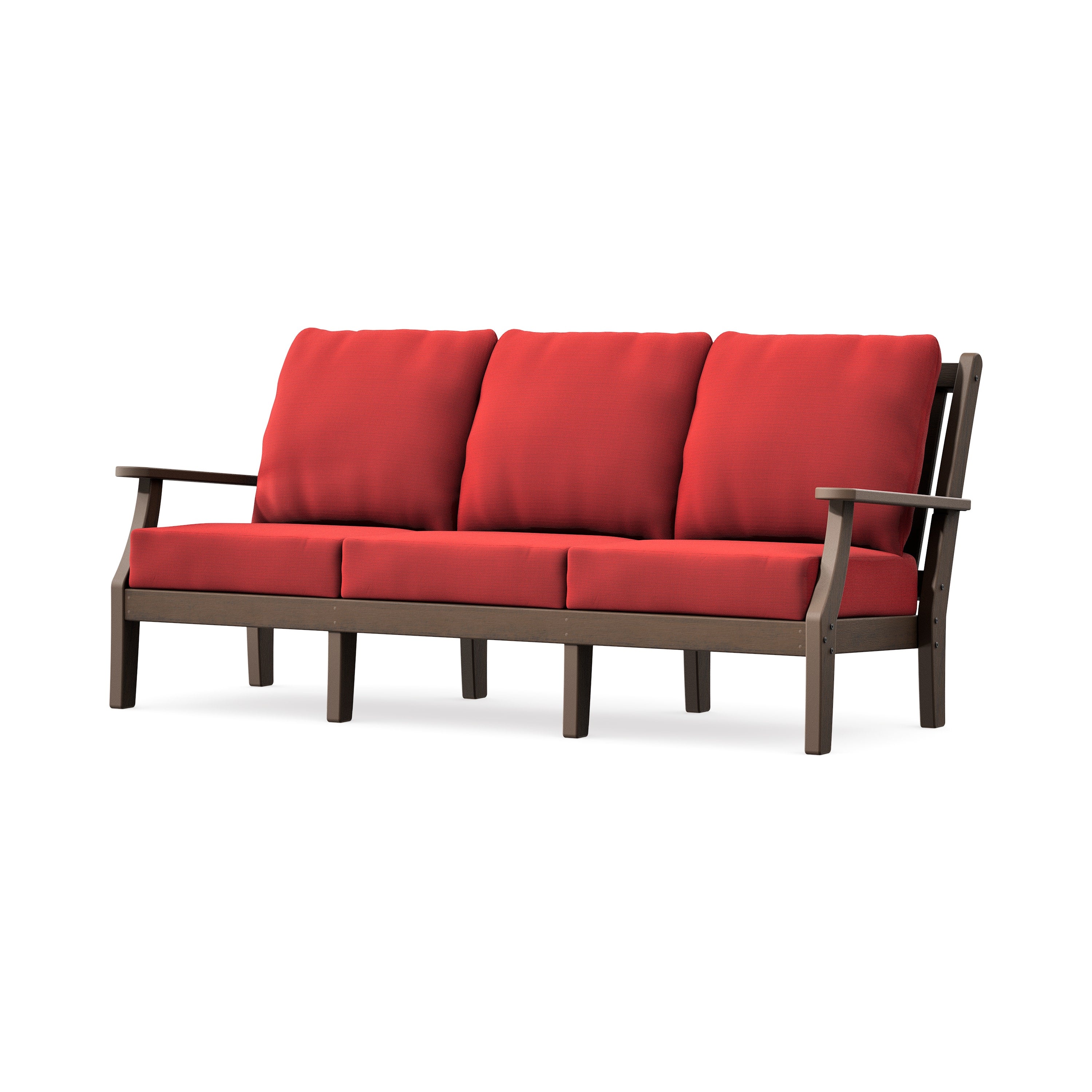 Wovendale Deep Seating Sofa in Kona / Crimson Linen