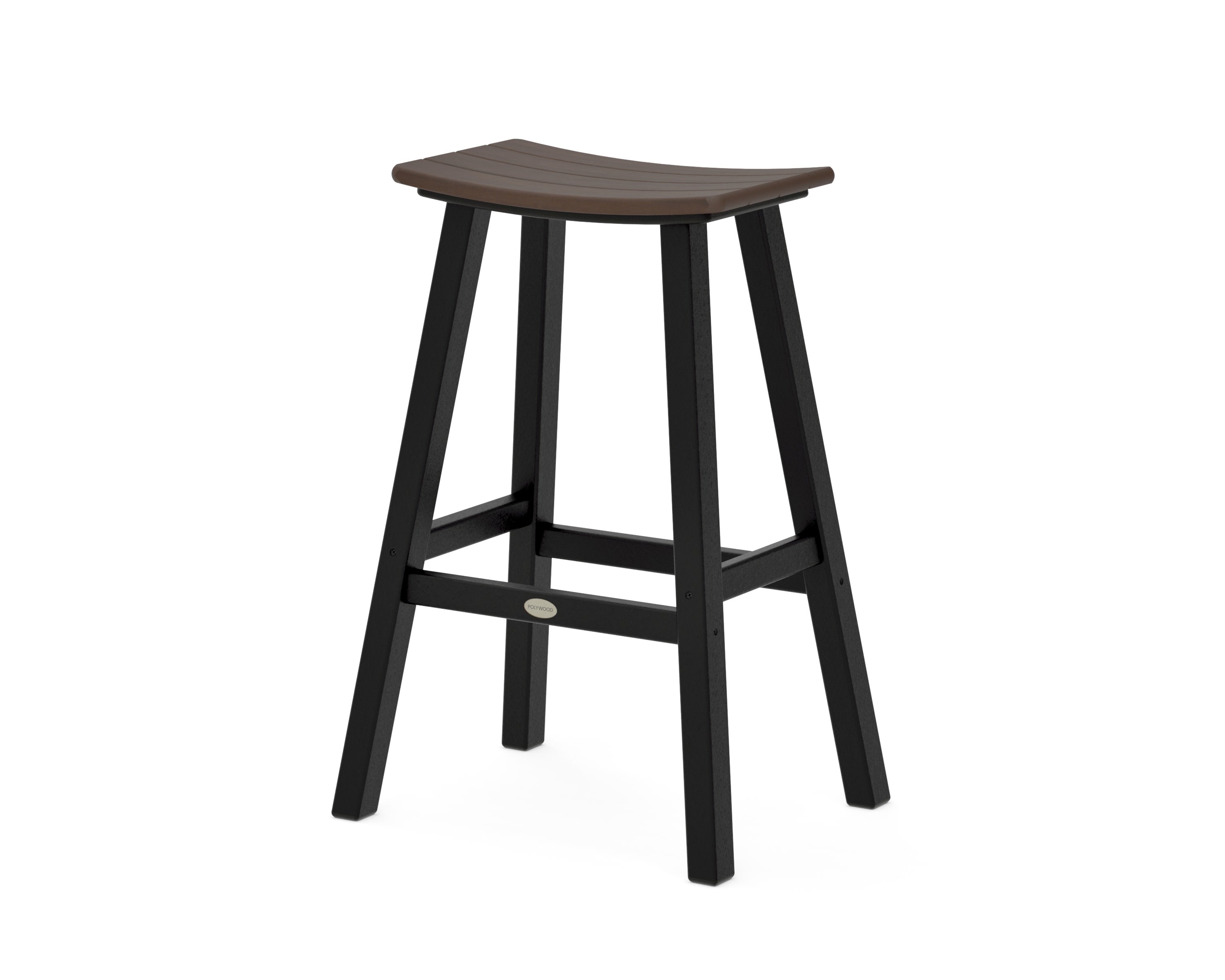 Contempo 30" Saddle Bar Stool in Black / Kona