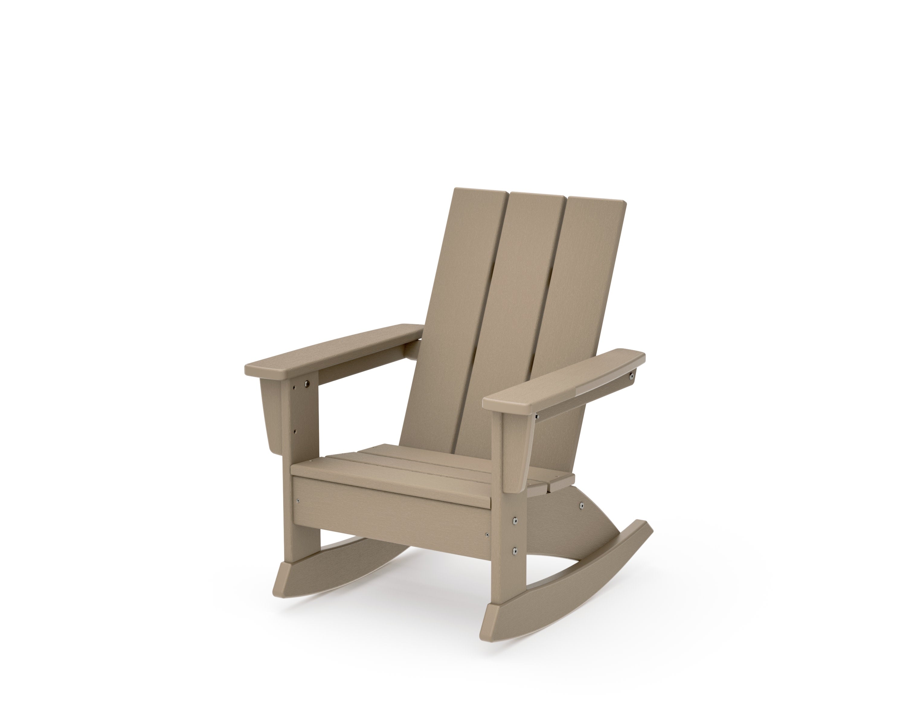 Kids Modern Adirondack Rocking Chair in Vintage Sahara