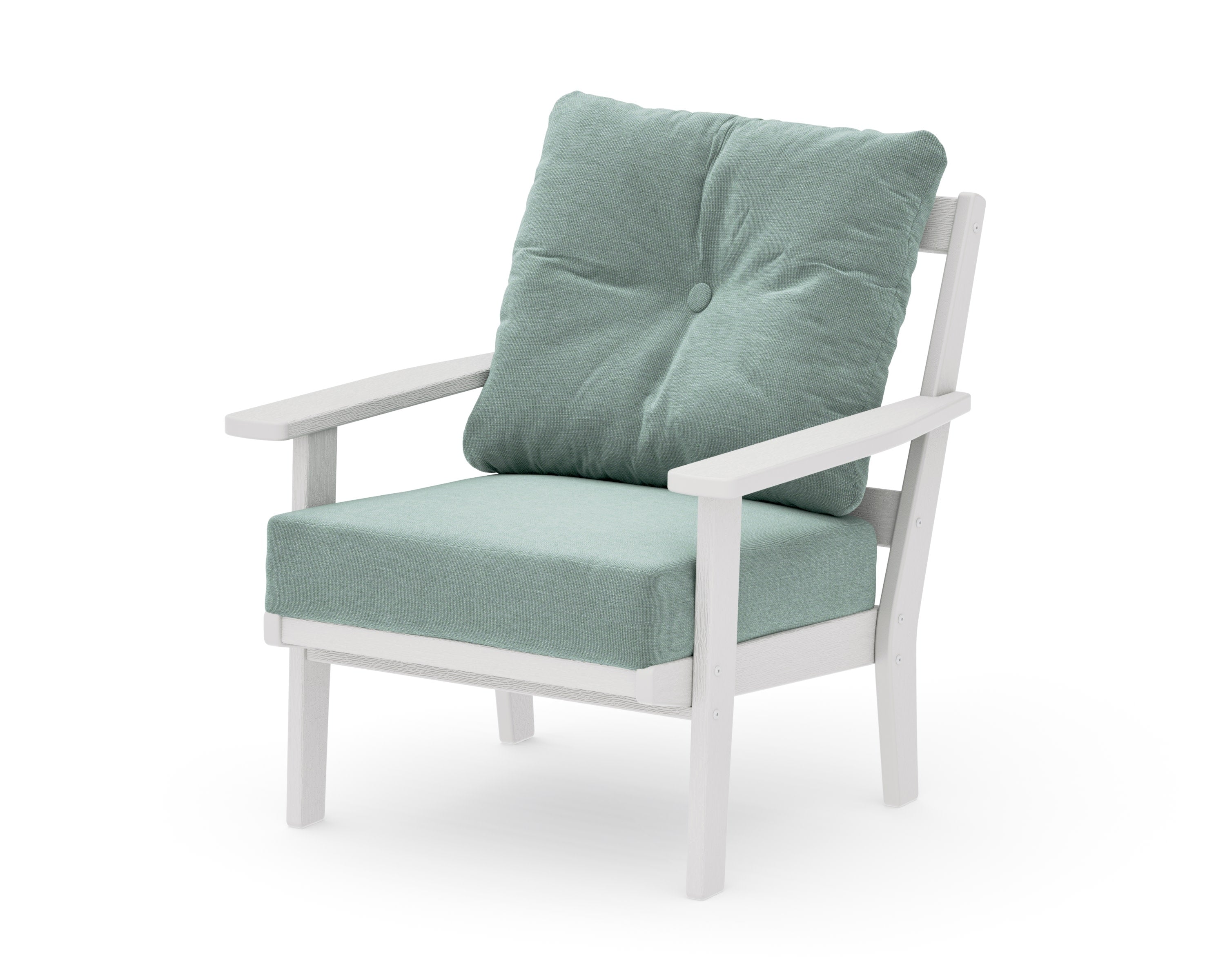 Oxford Deep Seating Chair in Vintage White / Glacier Spa