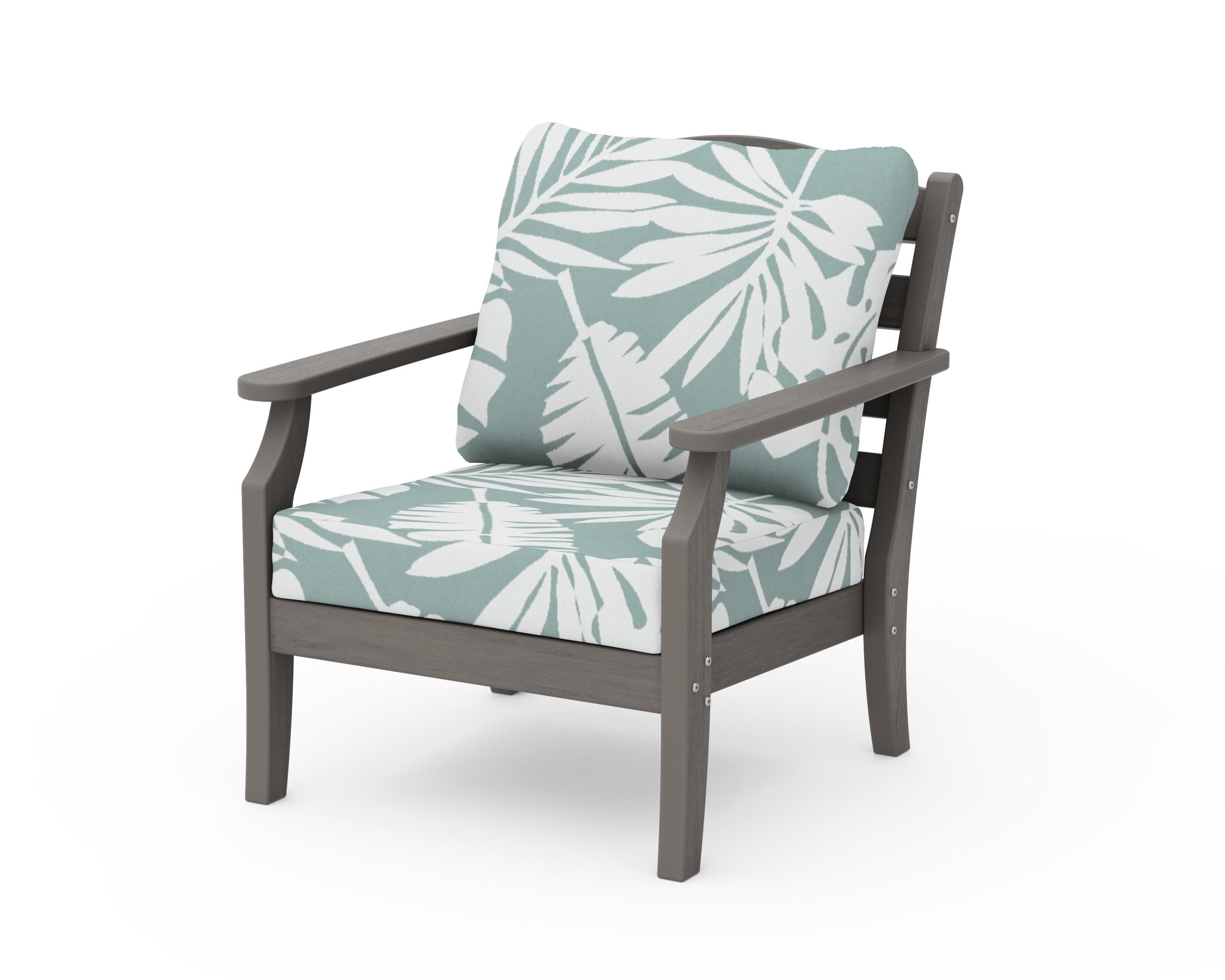 Savannah Deep Seating Chair in Driftwood / Leaf Glacier Spa
