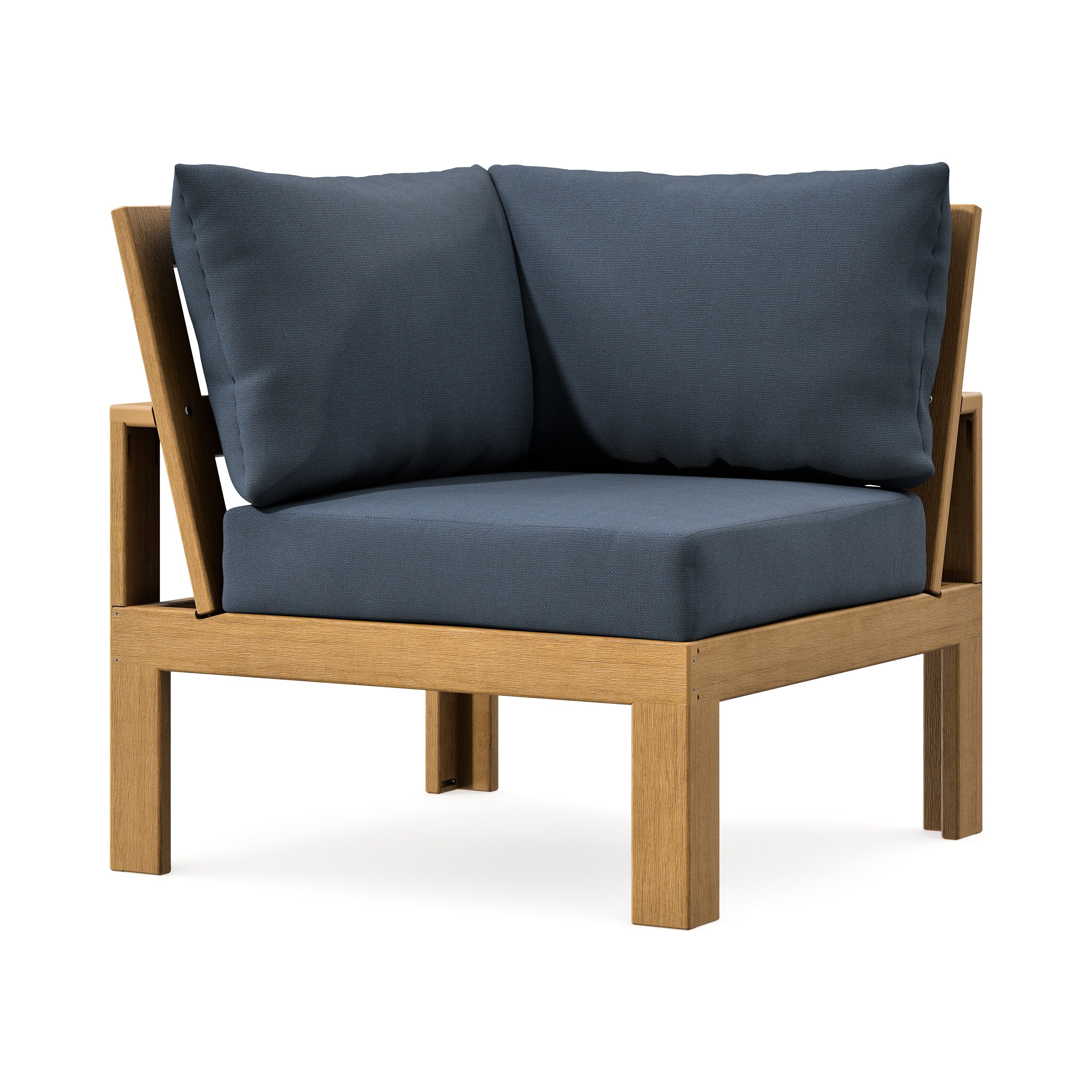 Modular Corner Chair in Natural / Marine Indigo
