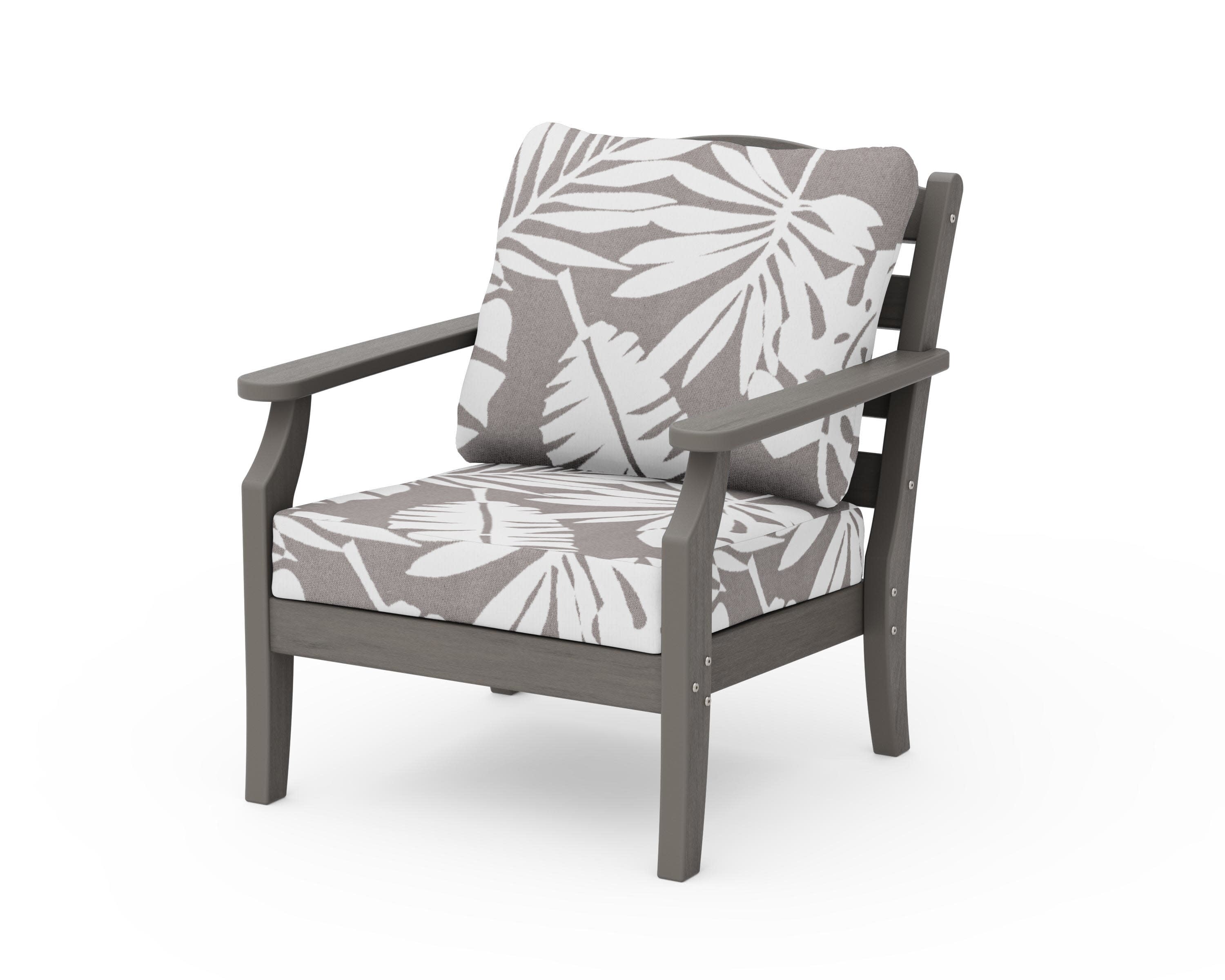 Savannah Deep Seating Chair in Driftwood / Leaf Grey Mist