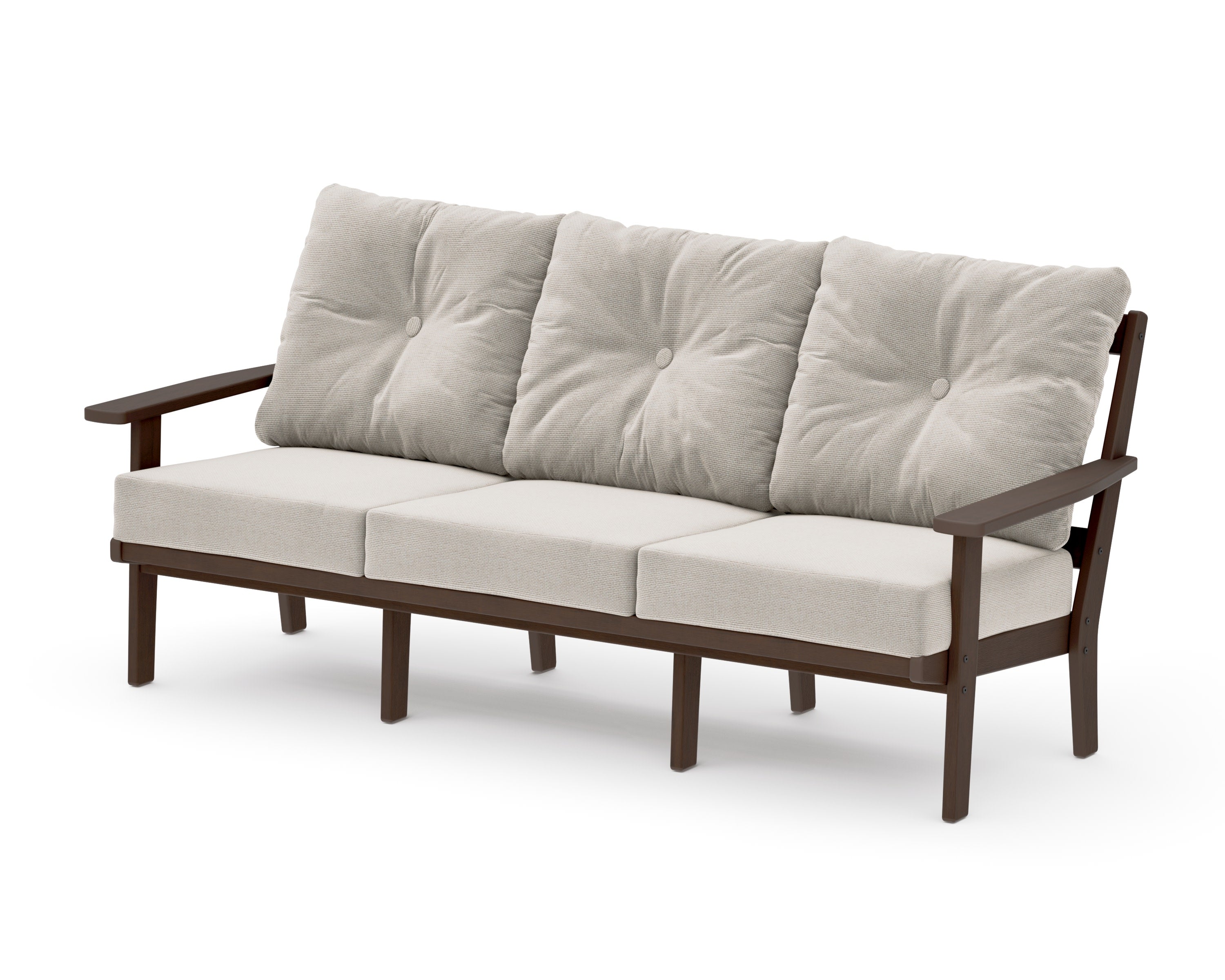 Oxford Deep Seating Sofa in Kona / Dune Burlap