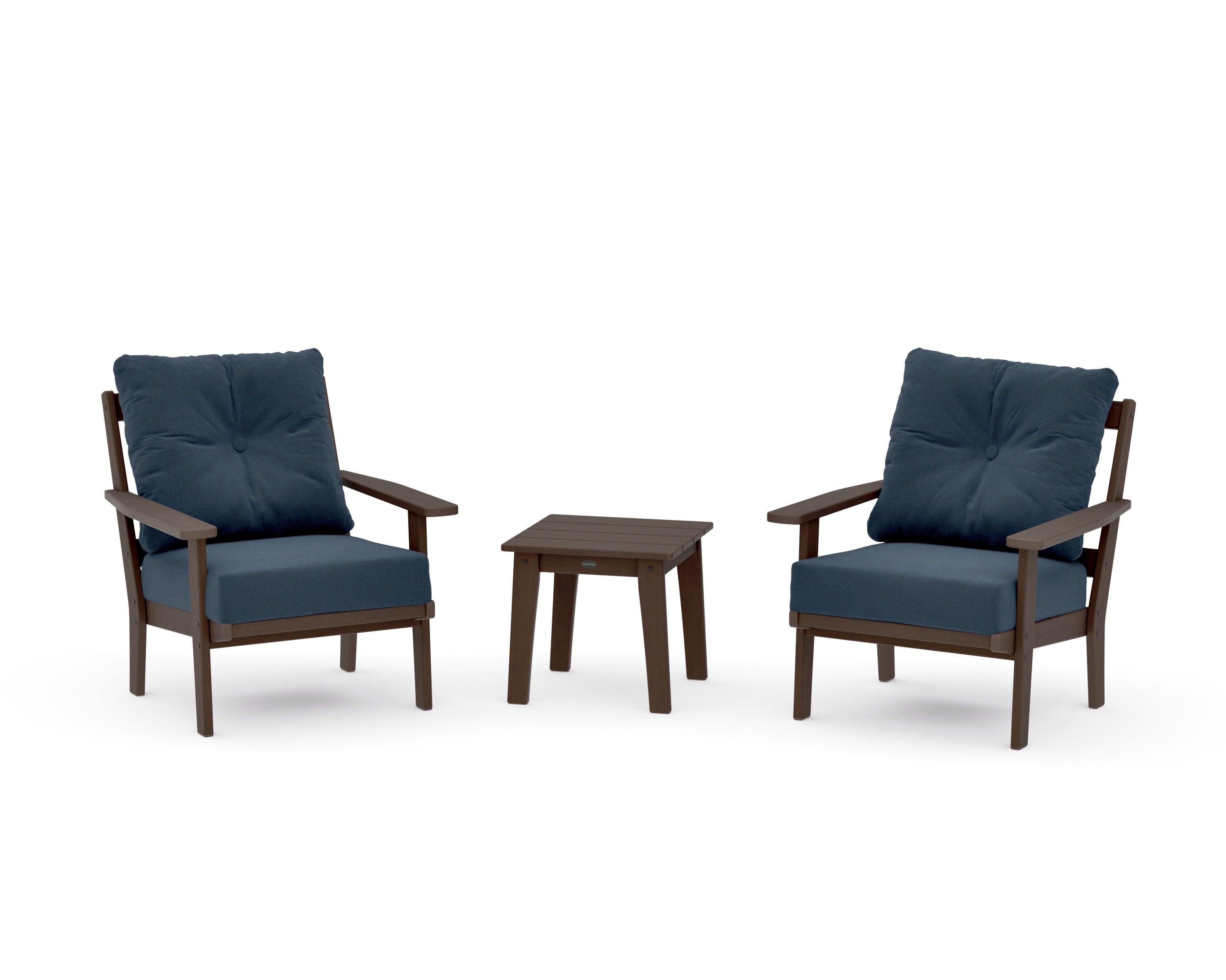 Oxford 3-Piece Deep Seating Set in Kona / Marine Indigo