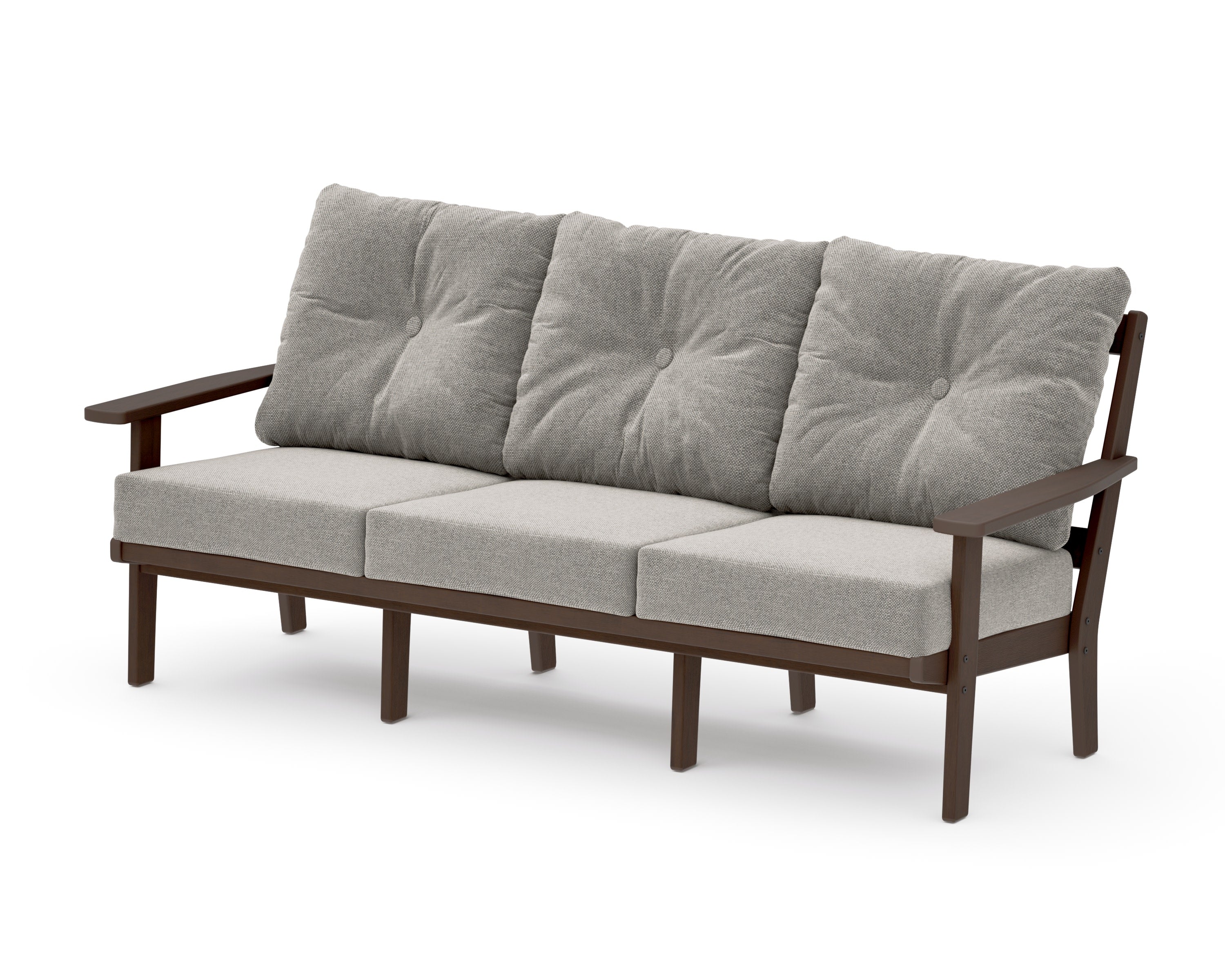 Oxford Deep Seating Sofa in Kona / Weathered Tweed
