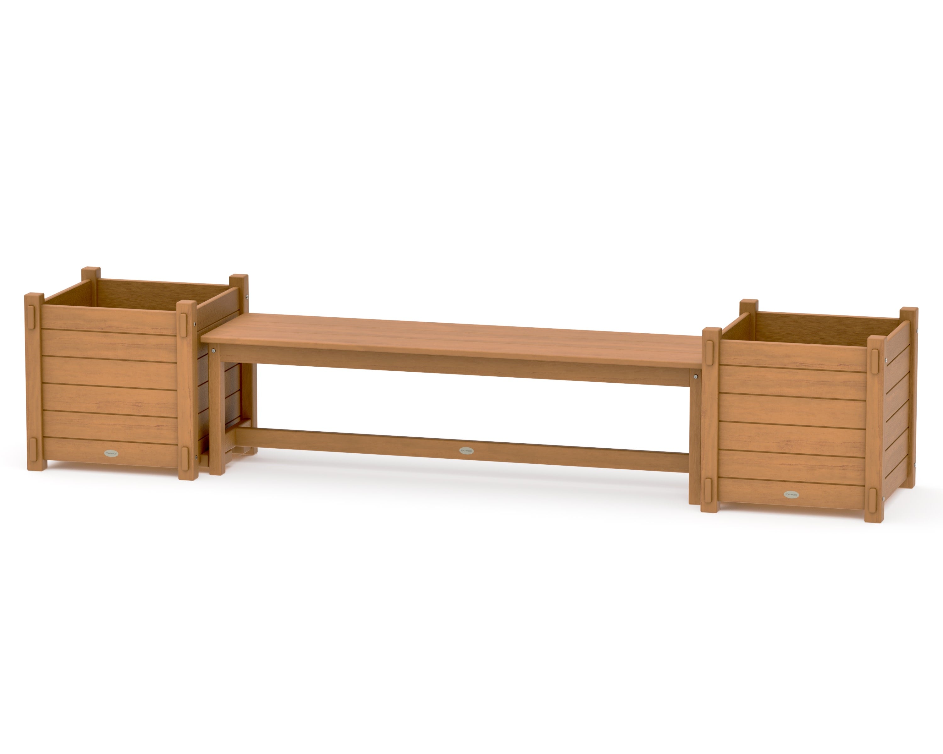 60" Nautical Straight Planter Bench Set - Large in Natural