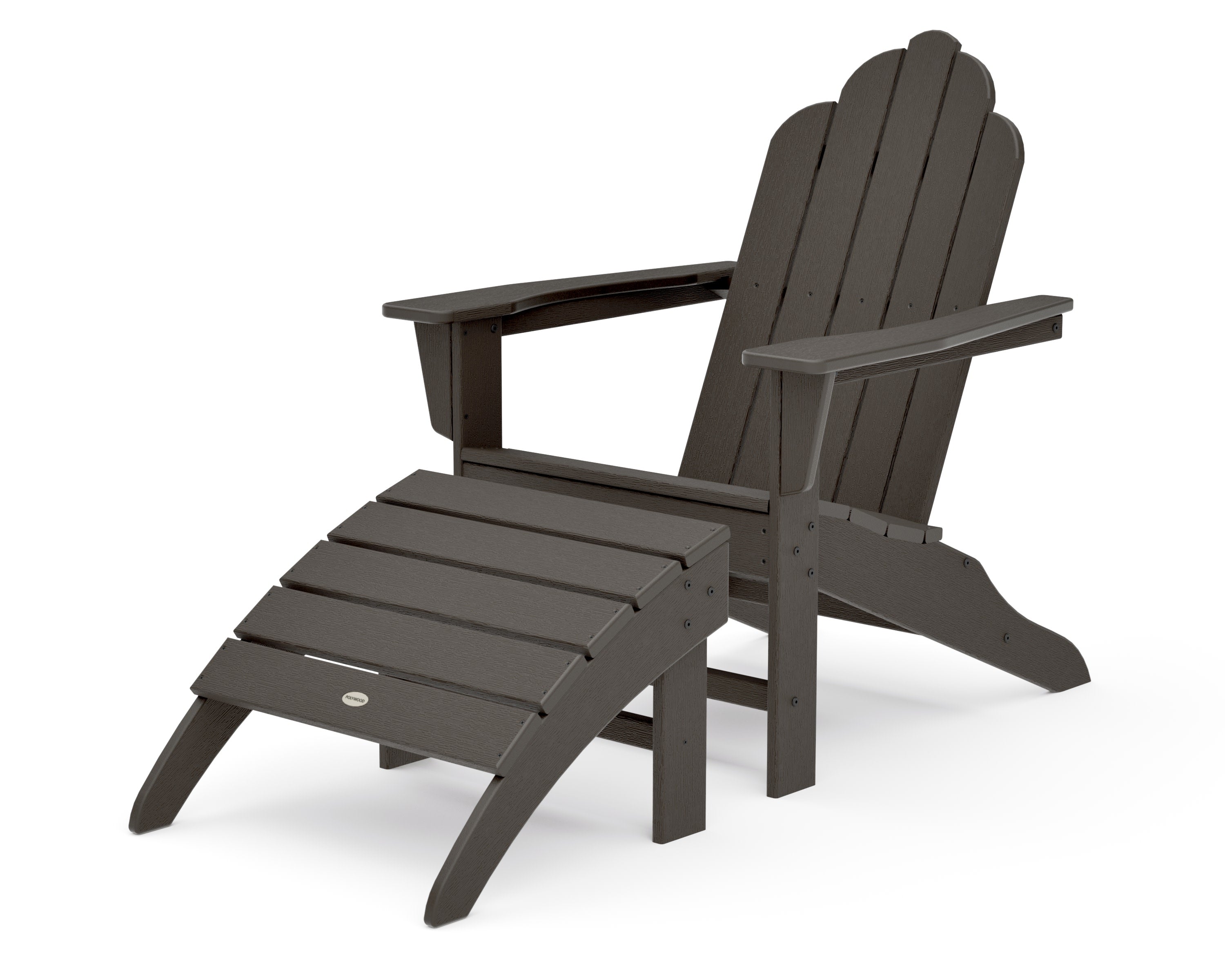 Long Island Adirondack 2-Piece Set in Vintage Coffee