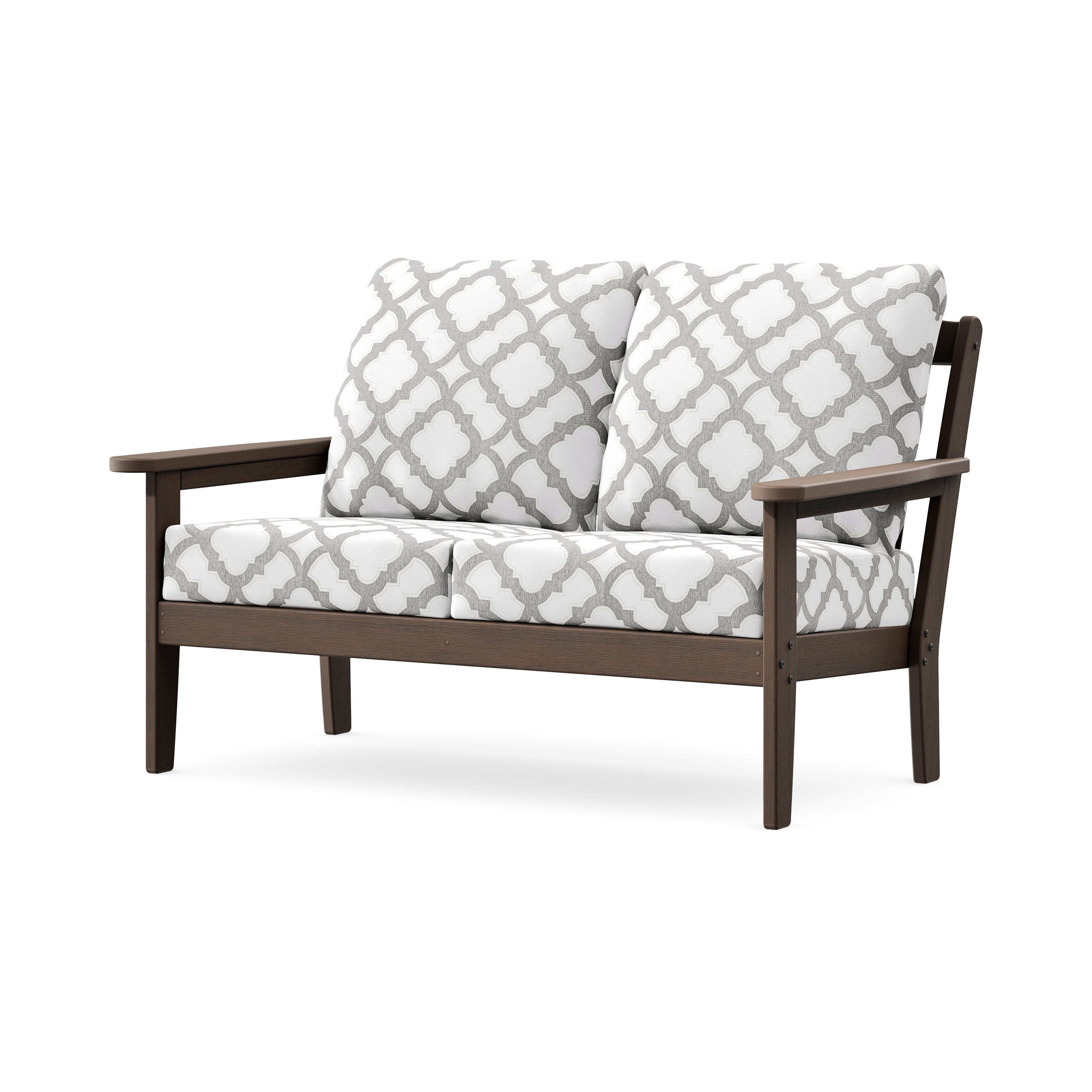 Cottage Deep Seating Loveseat in Kona / Trellis Grey Mist