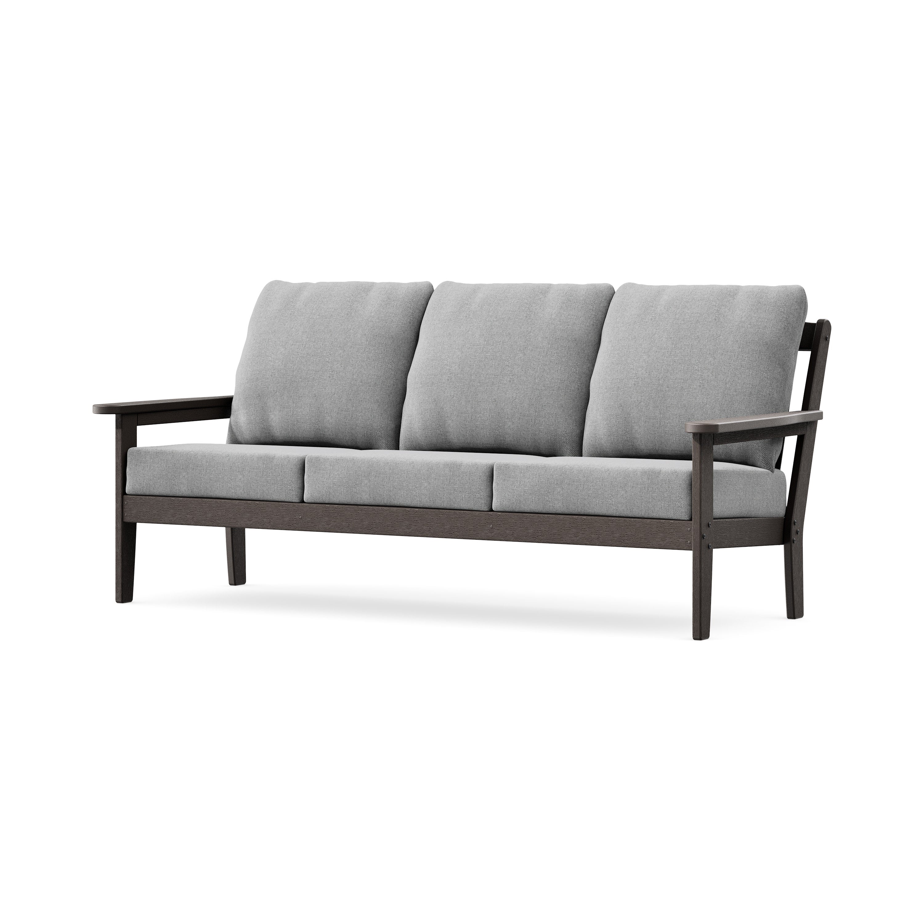 Cottage Deep Seating Sofa in Vintage Coffee / Grey Mist