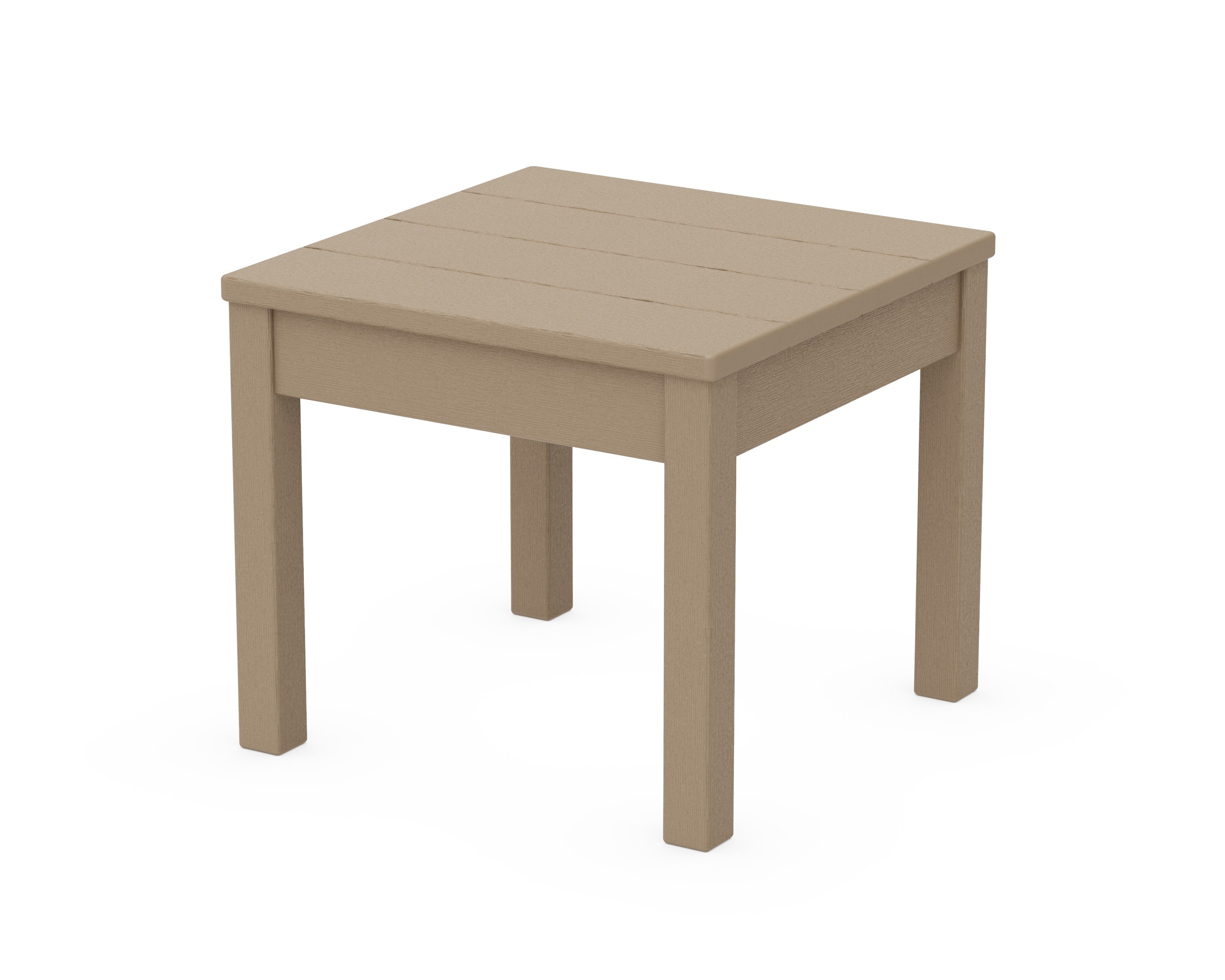 22" Square End Table in Vintage Sahara