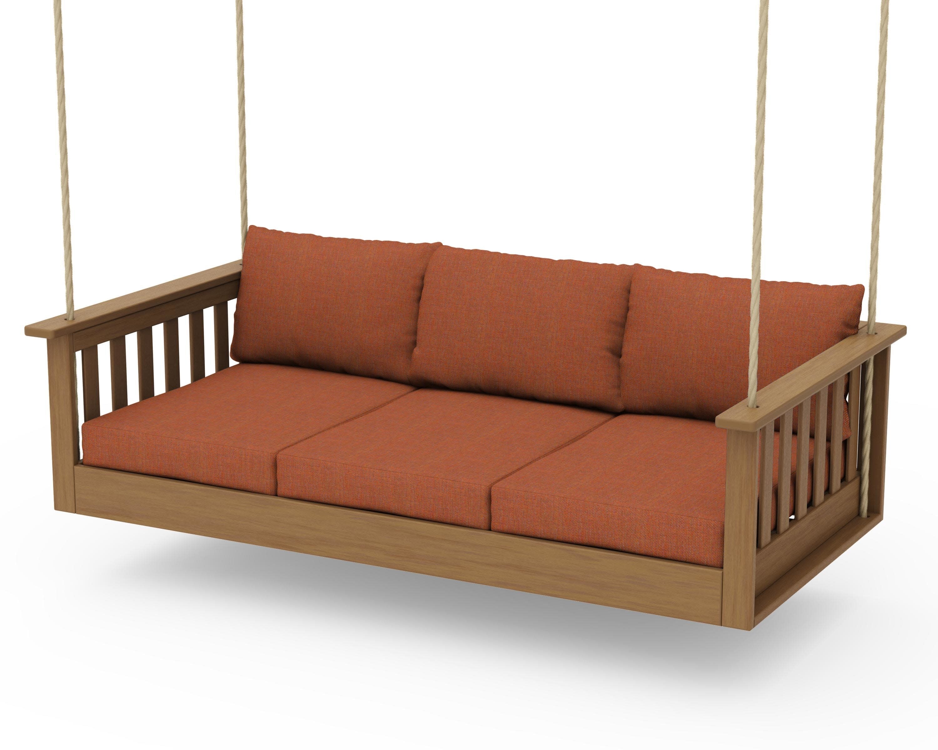 Vineyard Daybed Swing in Natural / Play Adobe