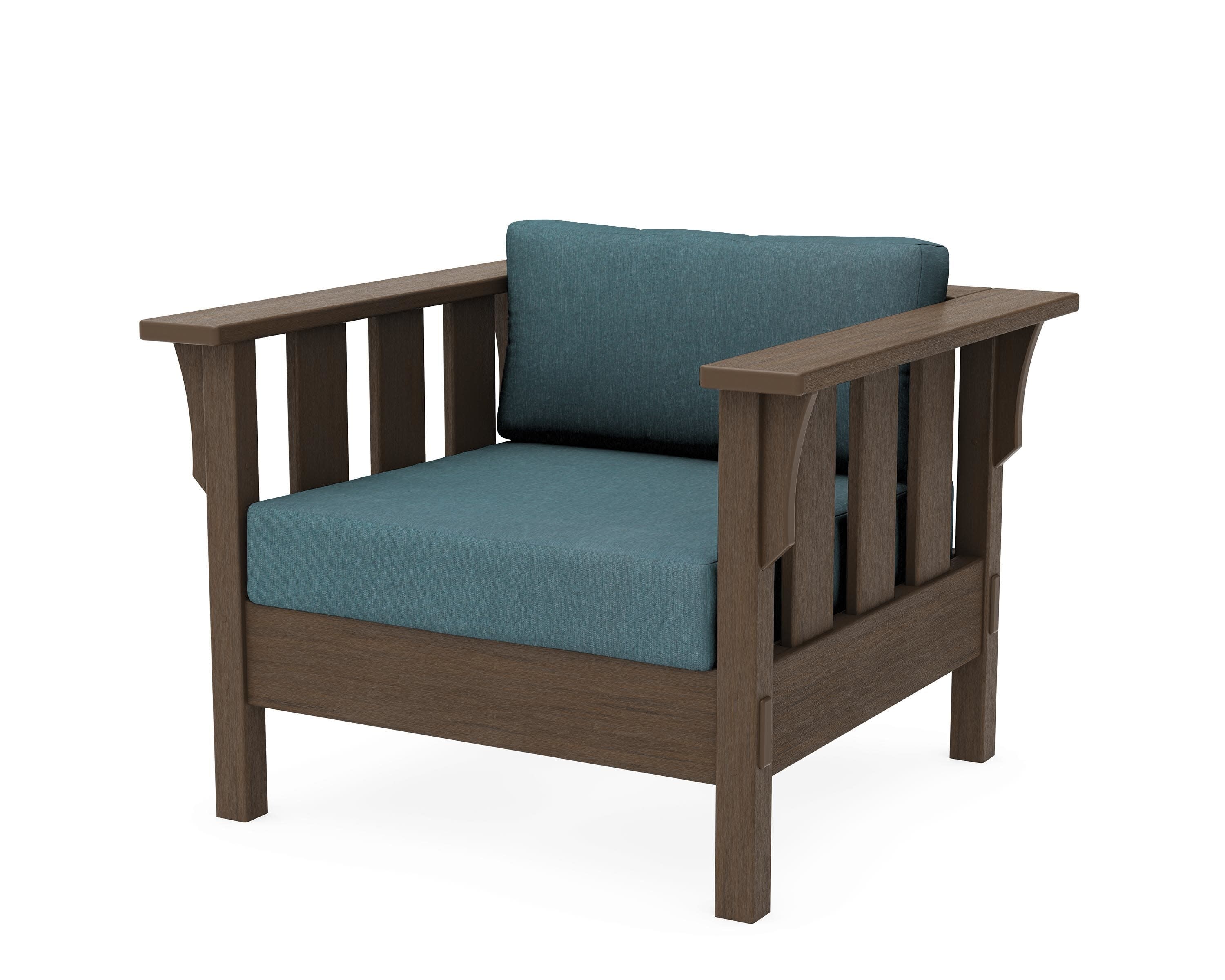 Acadia Deep Seating Chair in Kona / Ocean Teal