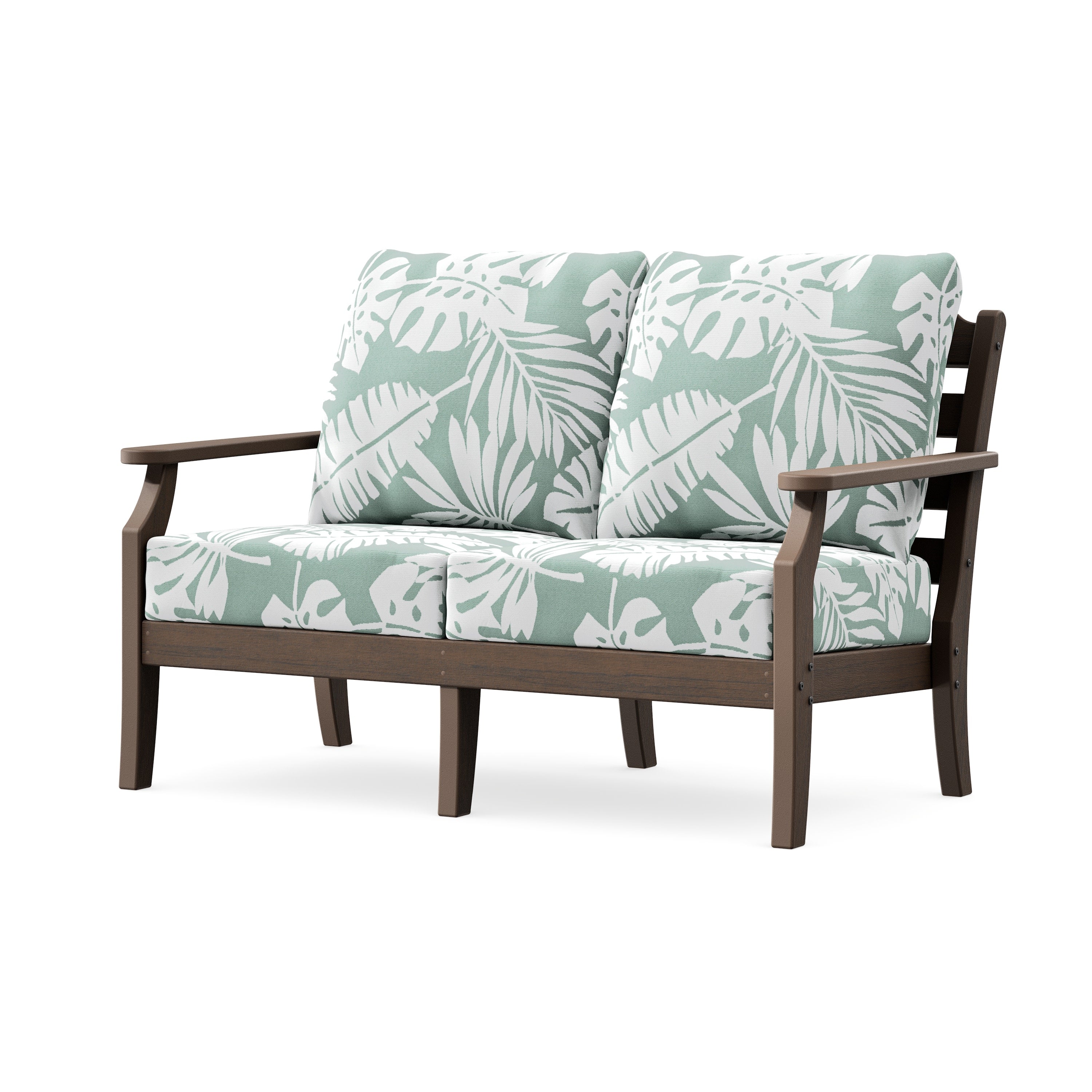 Savannah Deep Seating Loveseat in Kona / Leaf Glacier Spa