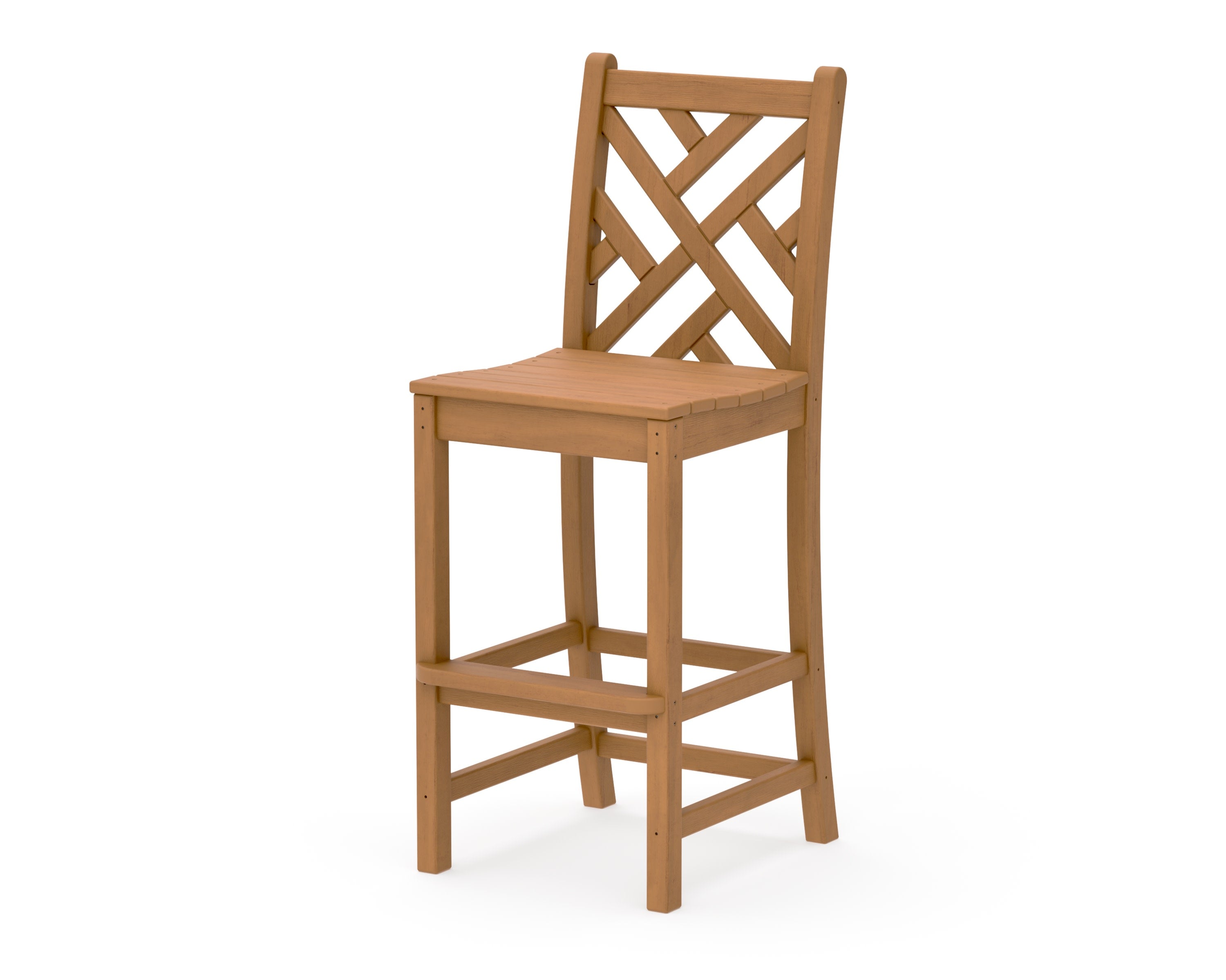 Chippendale Bar Side Chair in Natural