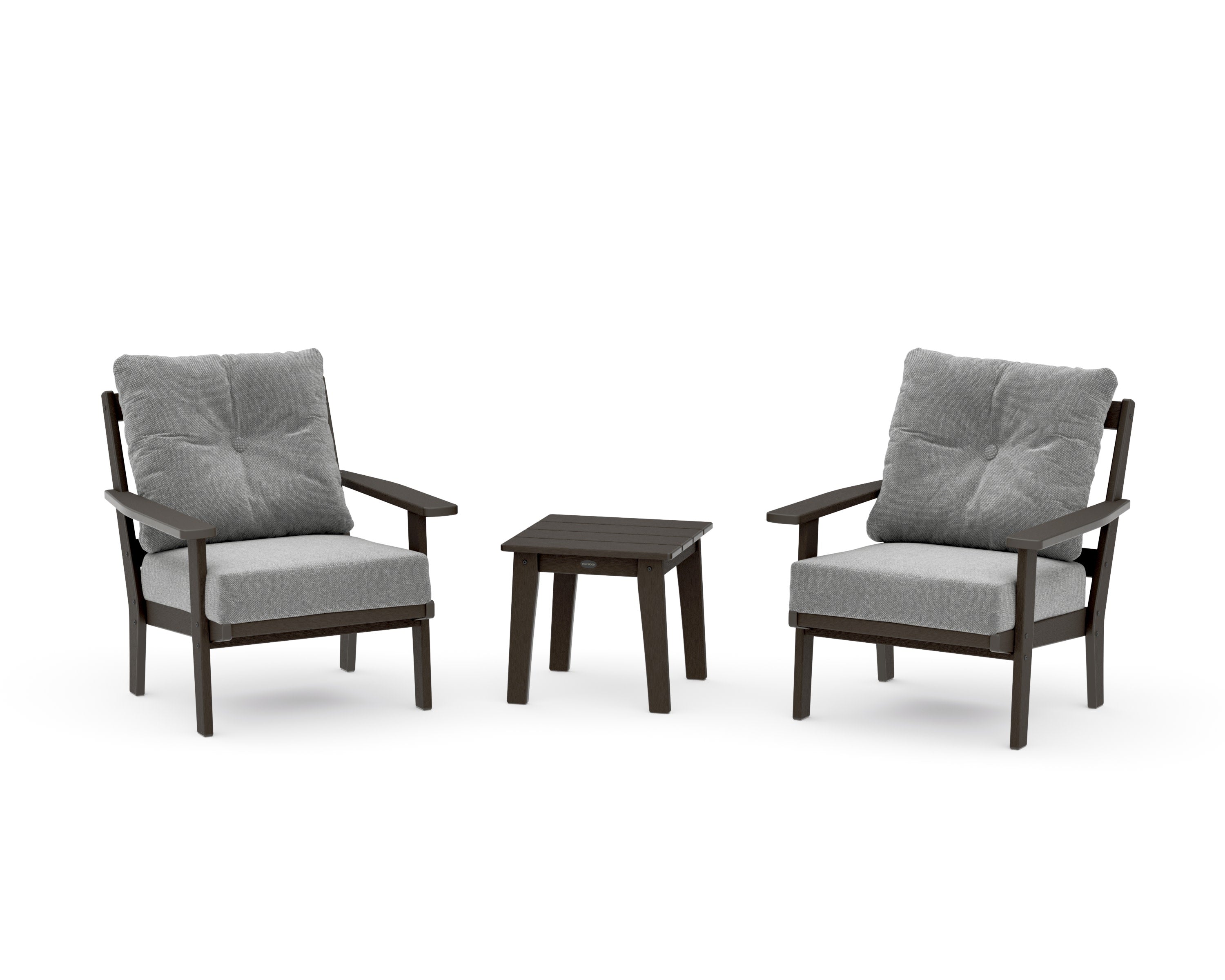 Oxford 3-Piece Deep Seating Set in Vintage Coffee / Grey Mist
