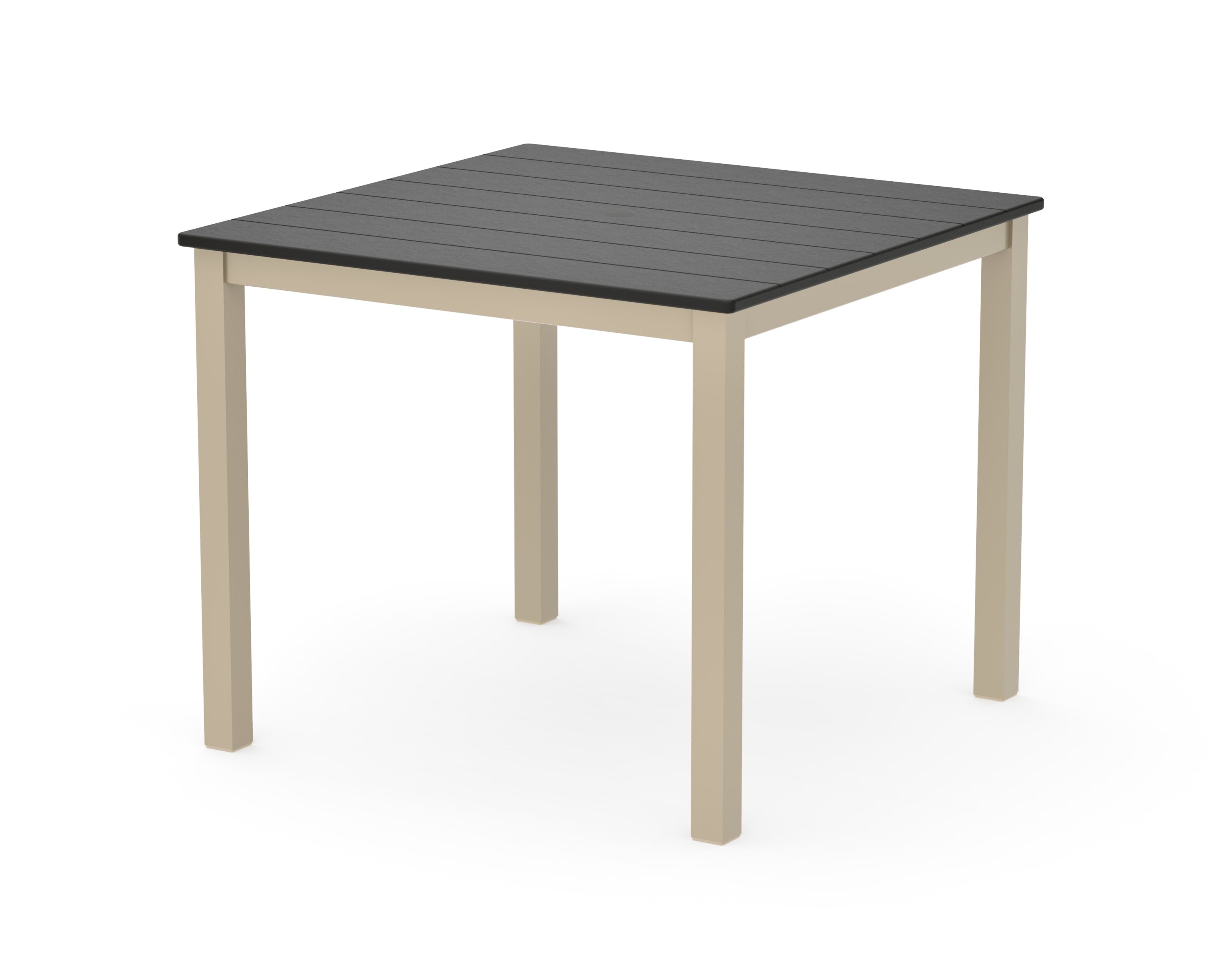 Main Street 36" x 36" Dining Table in Sand / Black
