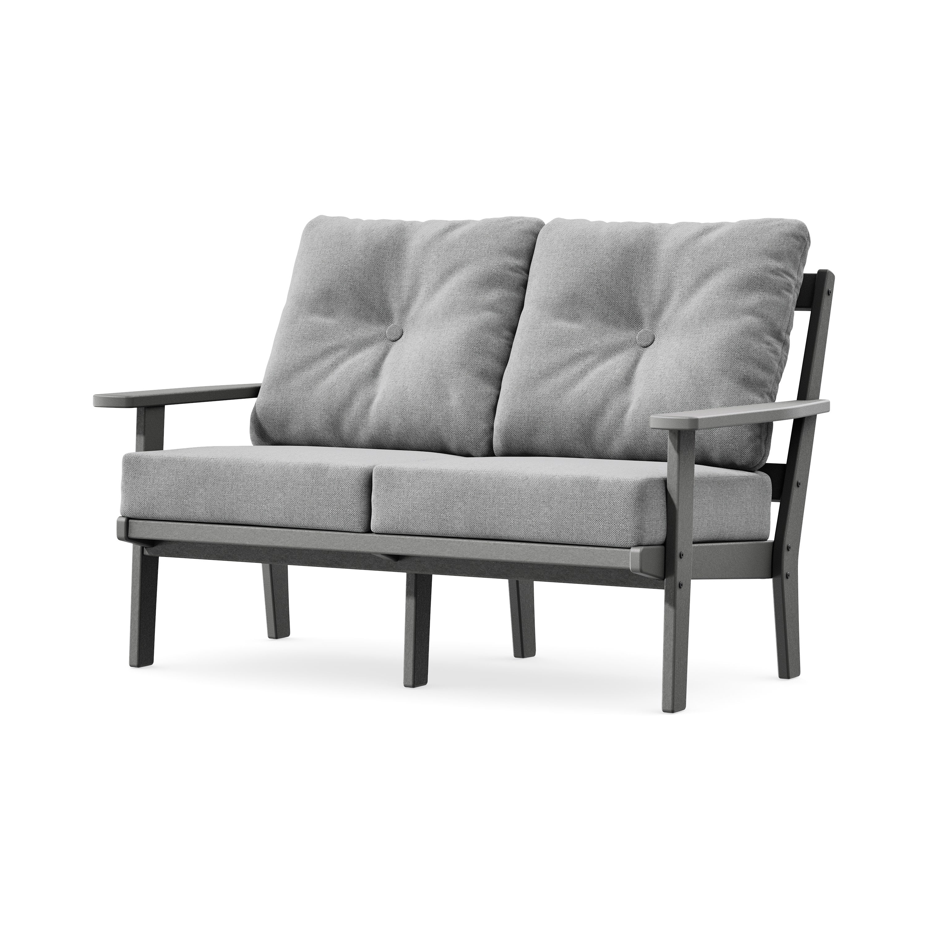 Prairie Deep SeatingLoveseat in Slate Grey / Grey Mist