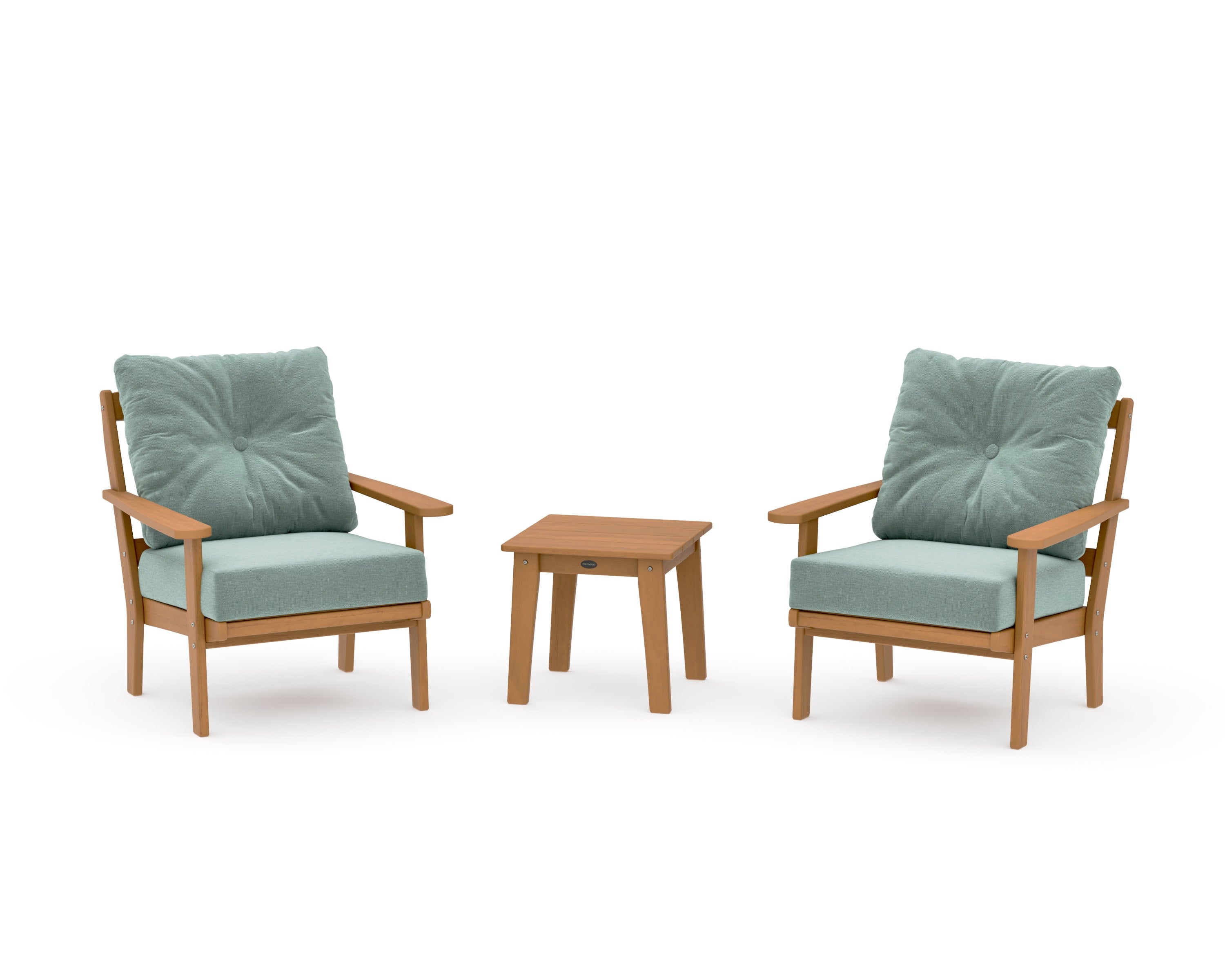 Mission 3-Piece Deep Seating Set in Natural / Glacier Spa
