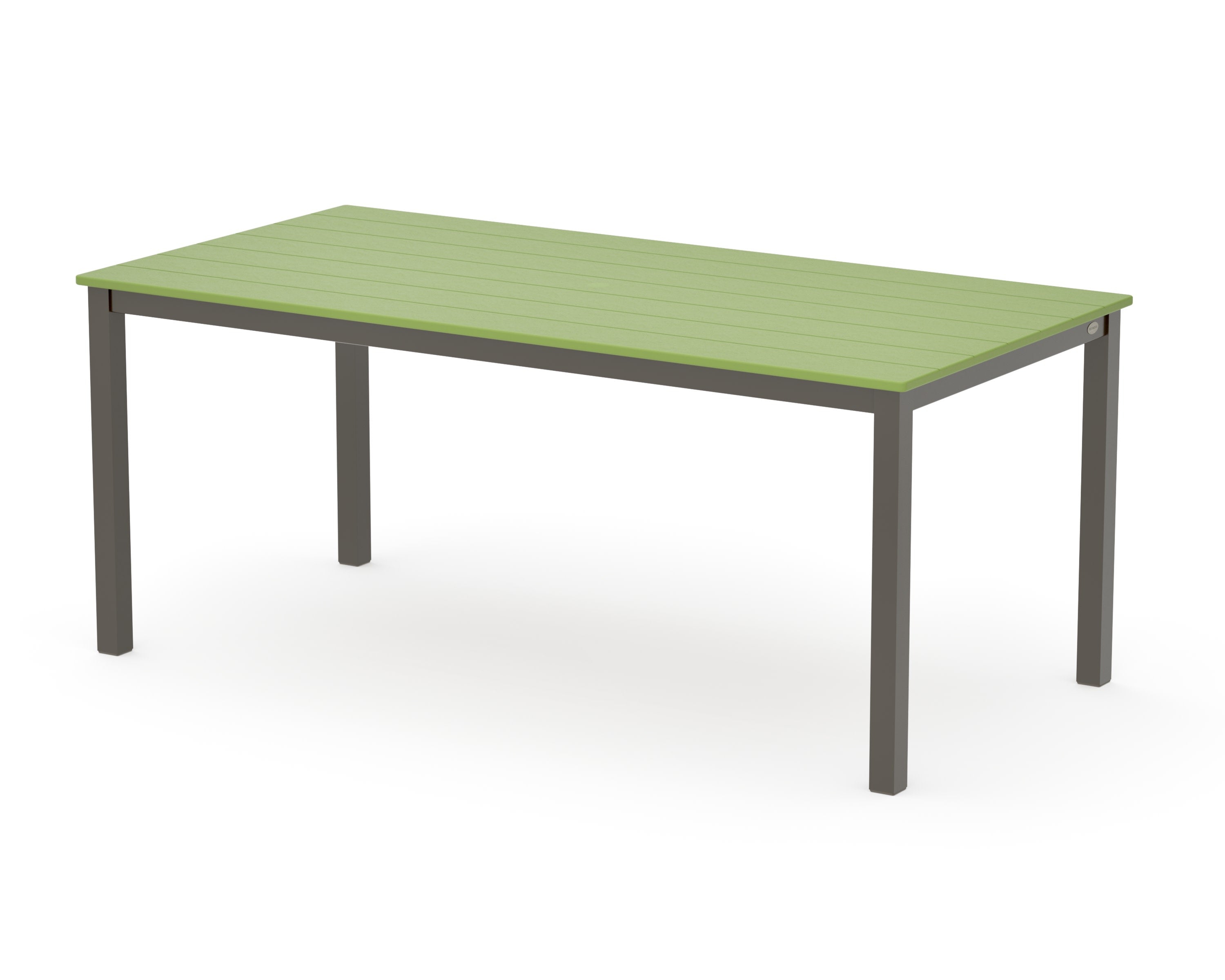 Main Street 36" x 72" Dining Table in Bronze / Lime