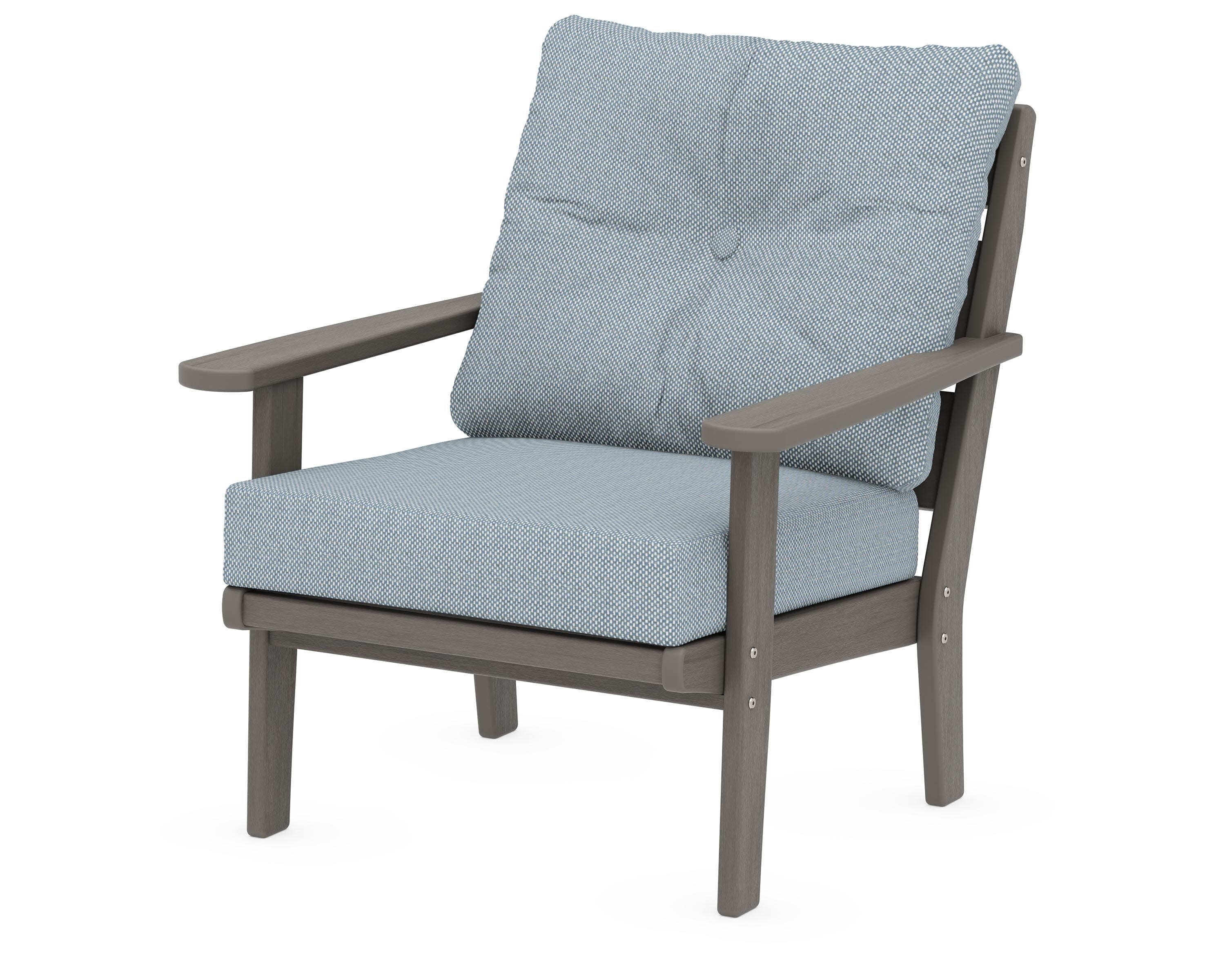 Lakeside Deep Seating Chair in Driftwood / Exhale Sky