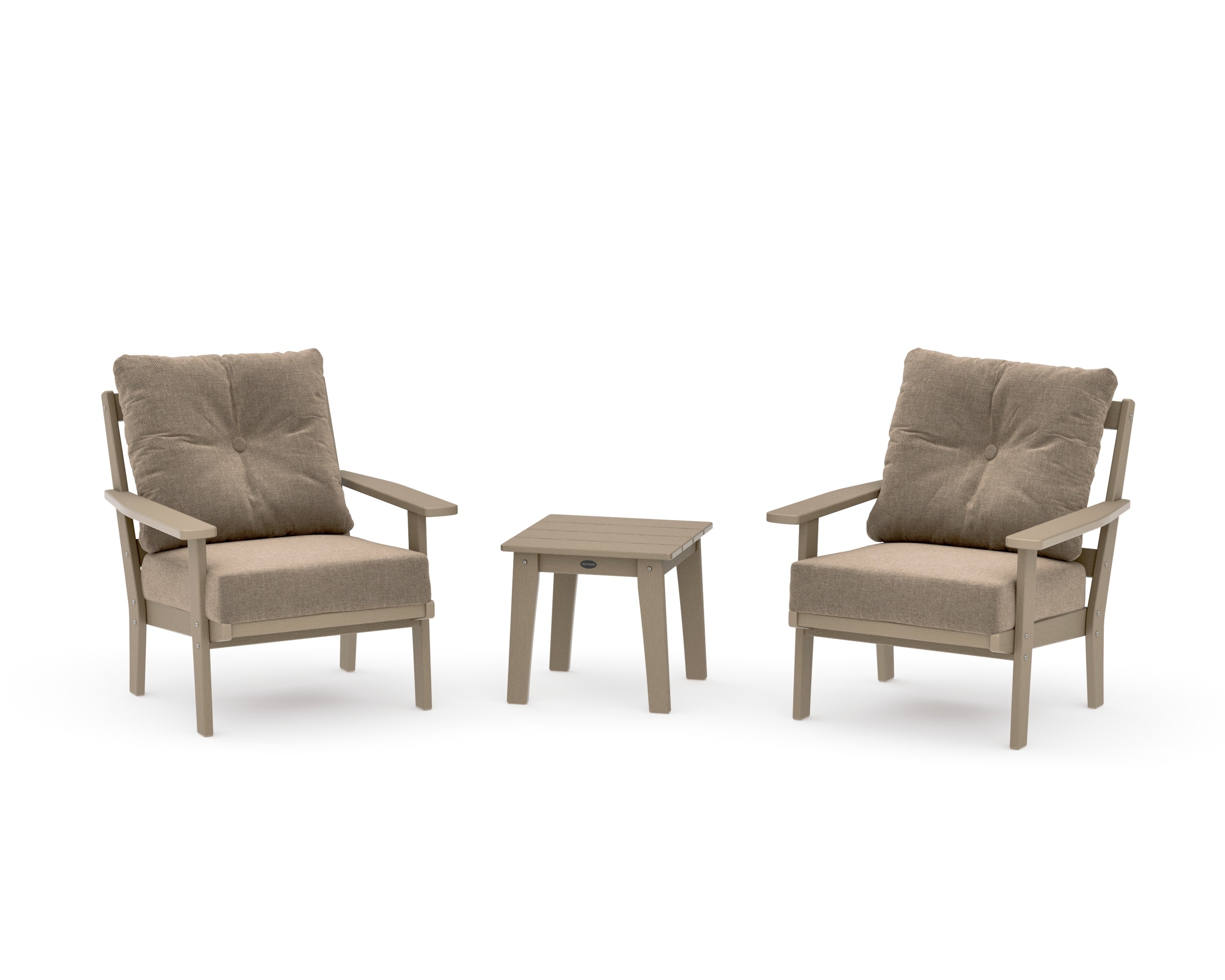 Oxford 3-Piece Deep Seating Set in Vintage Sahara / Spiced Burlap