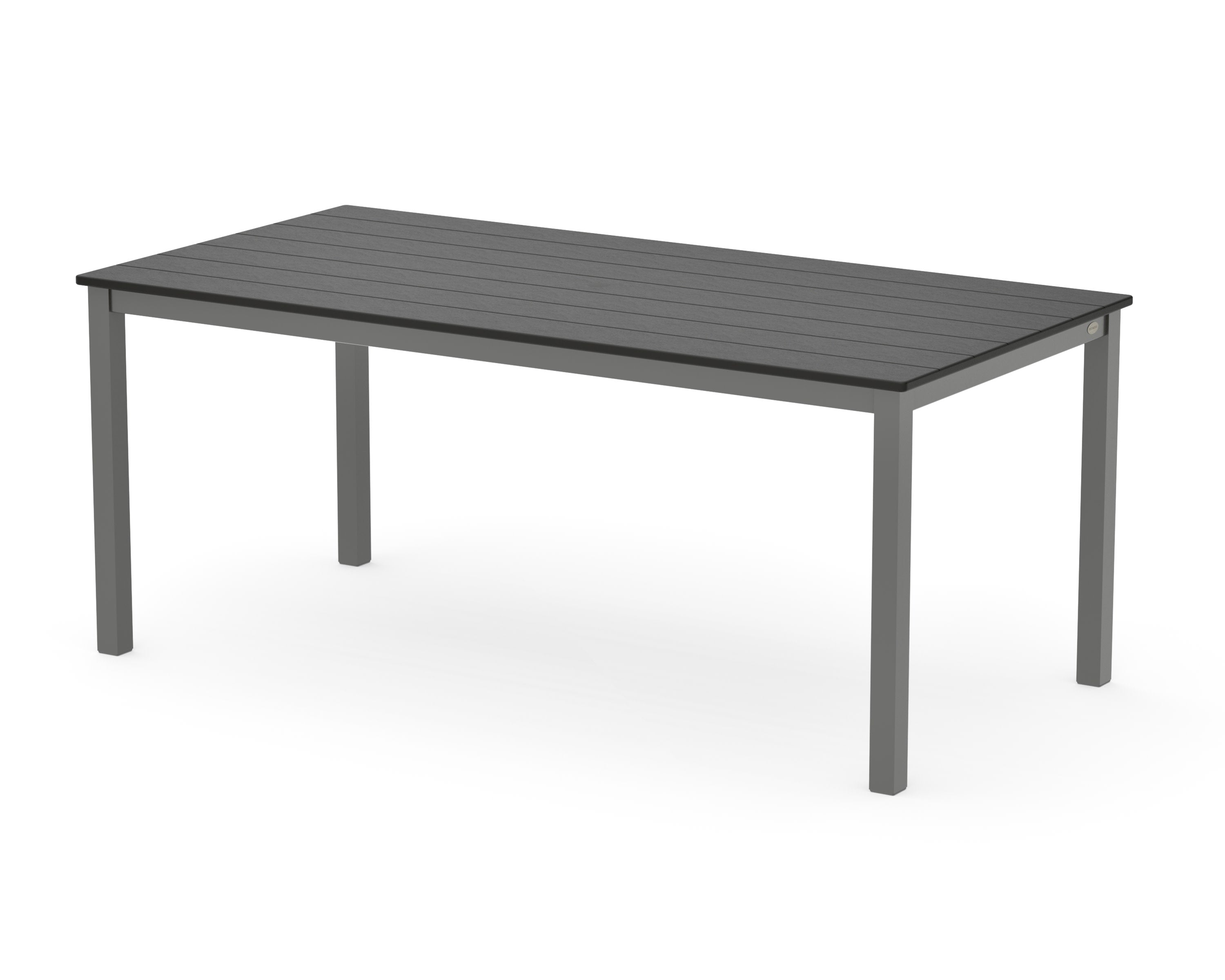 Main Street 36" x 72" Dining Table in Charcoal / Black